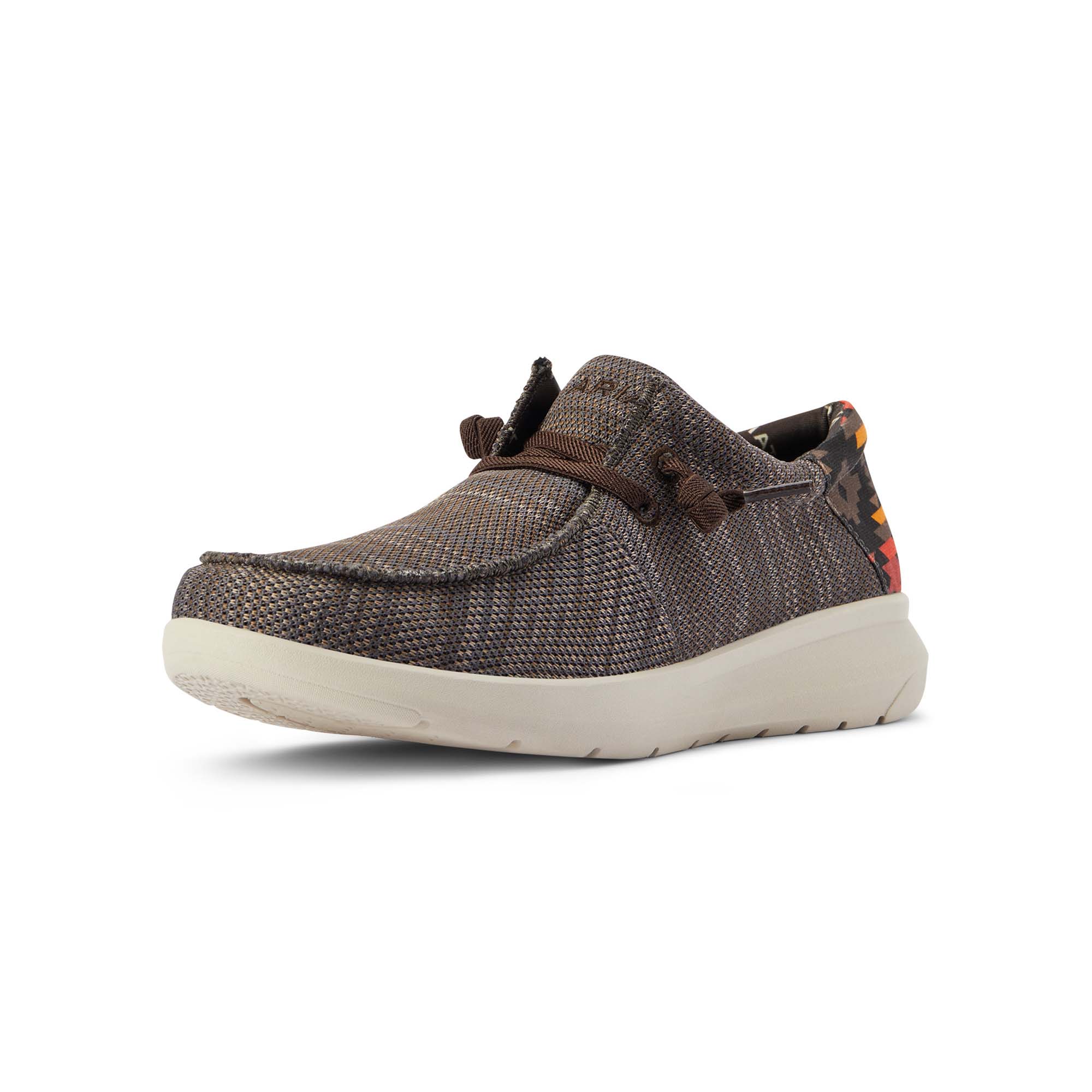 Ariat Men's Hilo Stretch Lace Shoe, Brown/Red Aztec - Buy Pet Shop