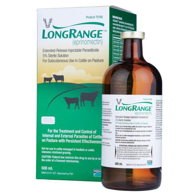Rx LongRange (eprinomectin) ERI Extended-Release Injection for Cattle - Buy Pet Shop