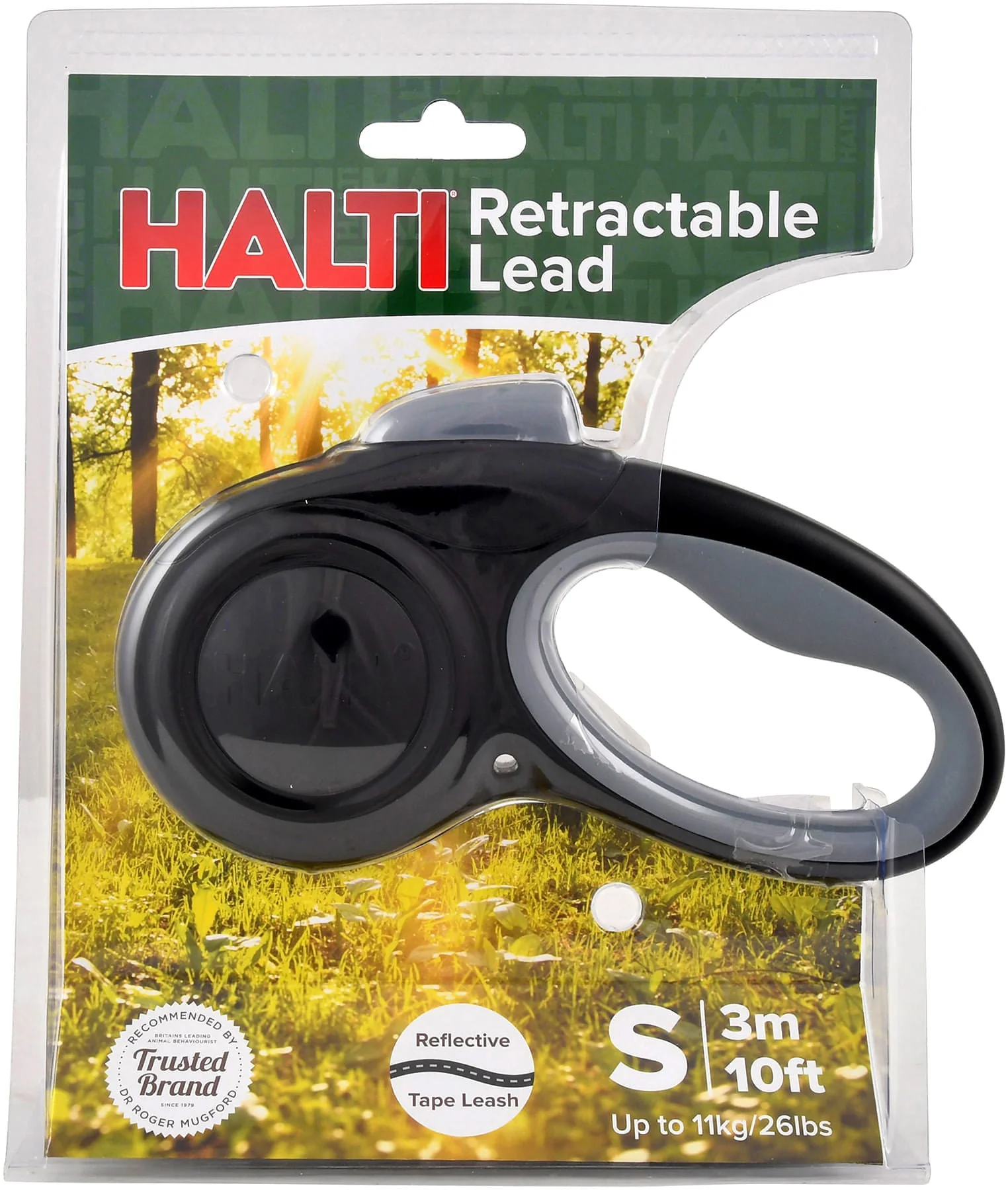 Halti Black & Gray Retractable Lead - Buy Pet Shop