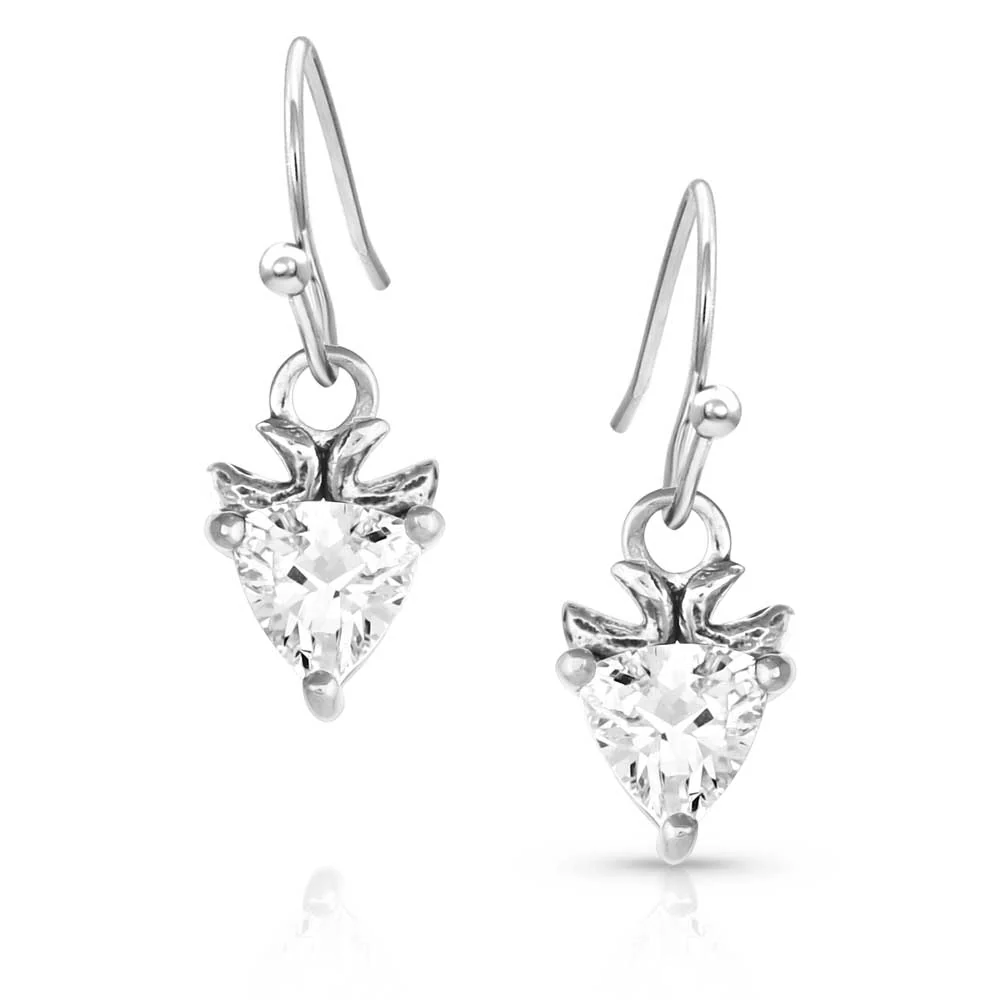 Glacial Arrowhead Crystal Earrings - Buy Pet Shop