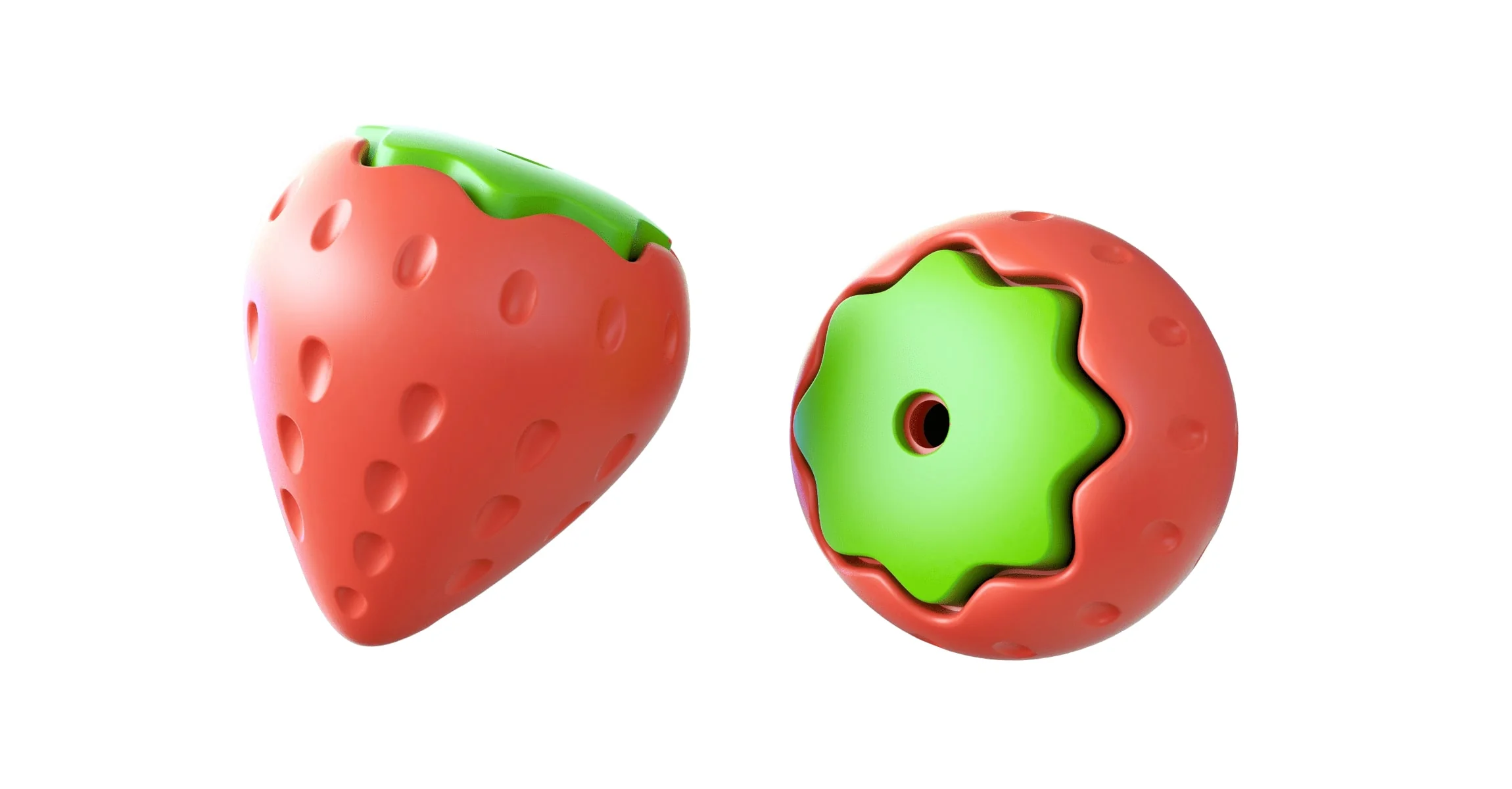 Squeaky Strawberry Dog Toy, Small, Each - Buy Pet Shop