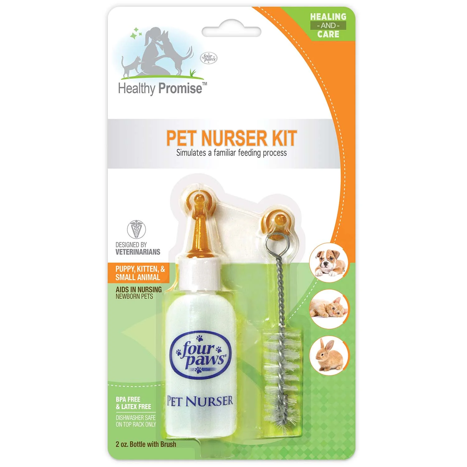 Pet Nursing Kit, Bottle and Brush, 2 oz - Buy Pet Shop