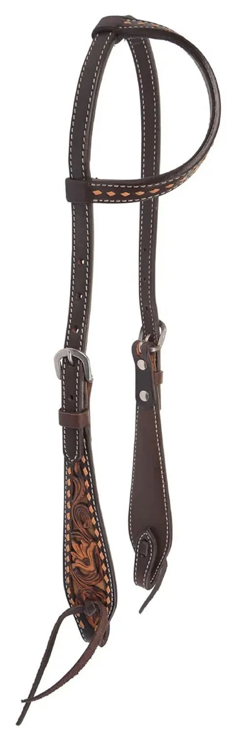 Circle Y Dusty Floral One Ear Headstall, Full - Buy Pet Shop