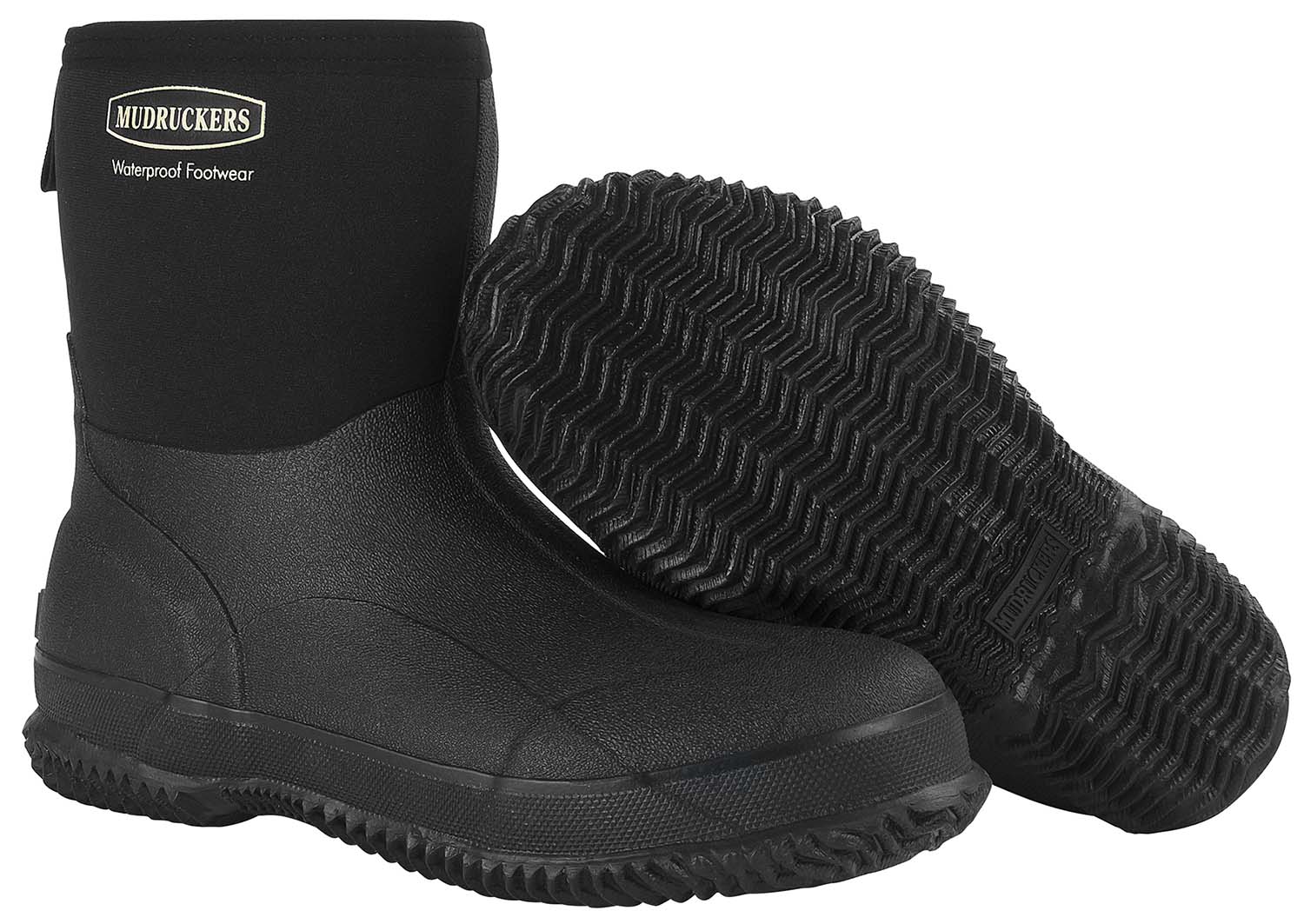 Mudruckers Waterproof Mid Boots, Black - Buy Pet Shop