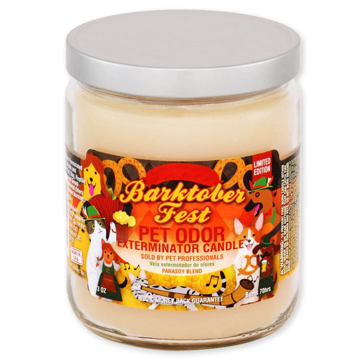 Pet Odor Exterminator Candle, Barktober Fest, 13 oz - Buy Pet Shop