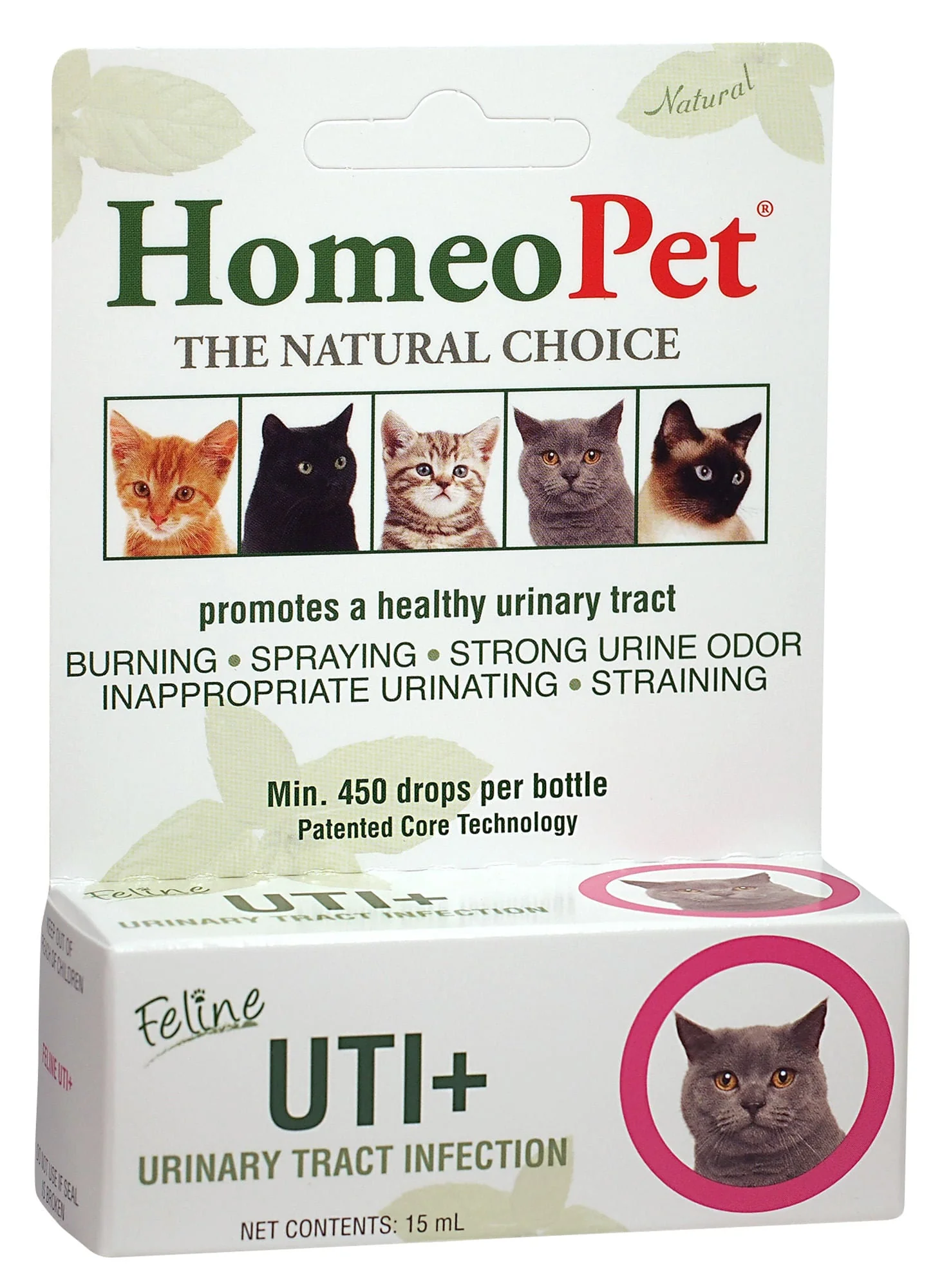 Homeopet Feline UTI+ Urinary Supplement for Cats, 15 mL - Buy Pet Shop