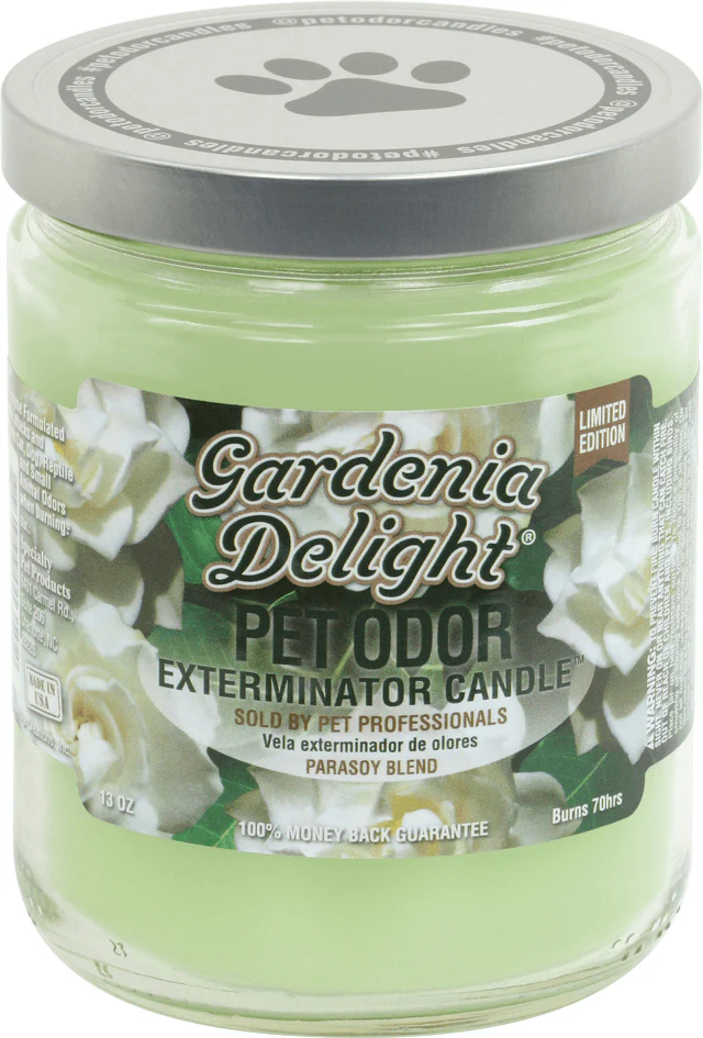 Pet Odor Exterminator Candle, Gardenia Delight, 13 oz - Buy Pet Shop