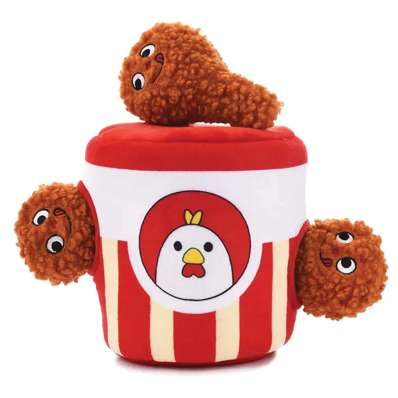 4 Piece Fried Chicken Hide & Seek Squeaker Plush Dog Toy - Buy Pet Shop