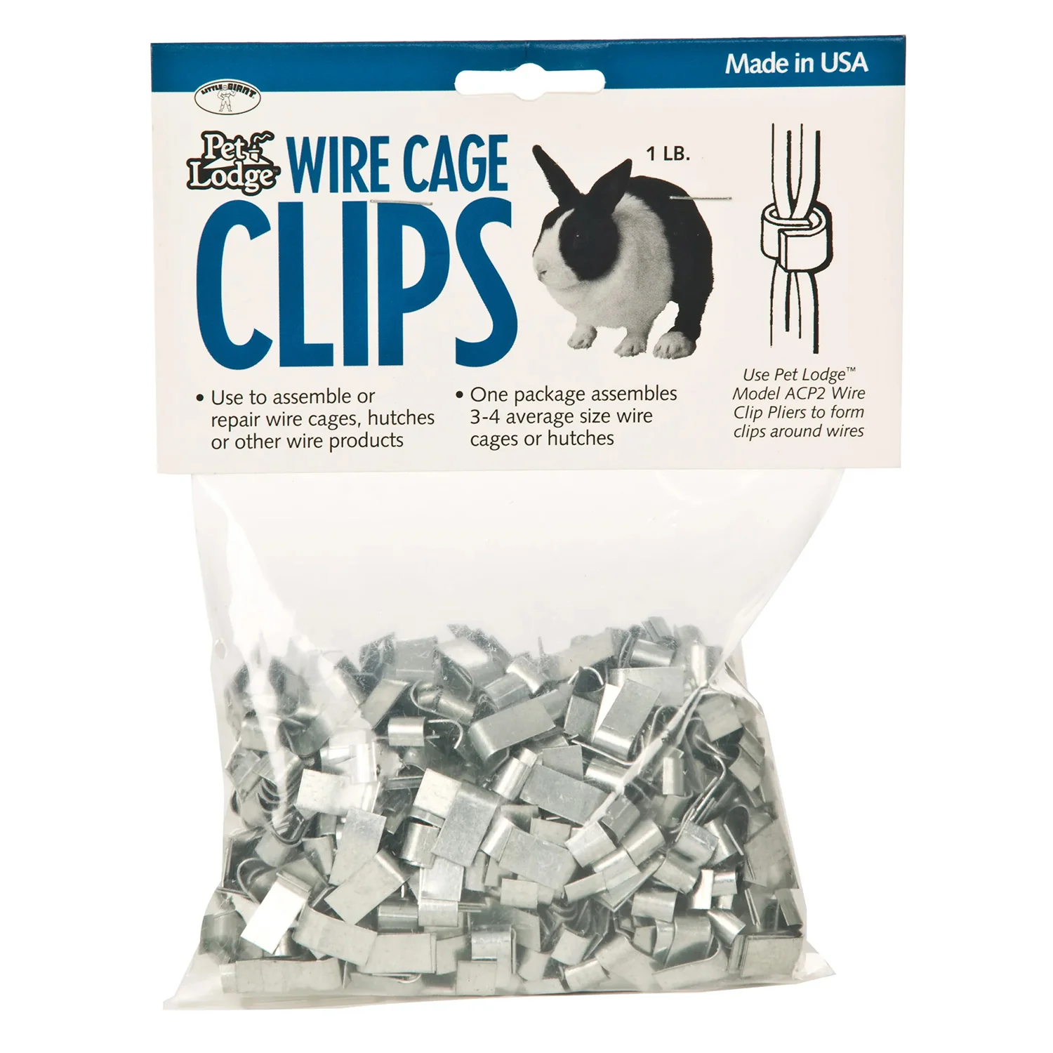 Cage Clips (J Clips), 1 lb pkg - Buy Pet Shop