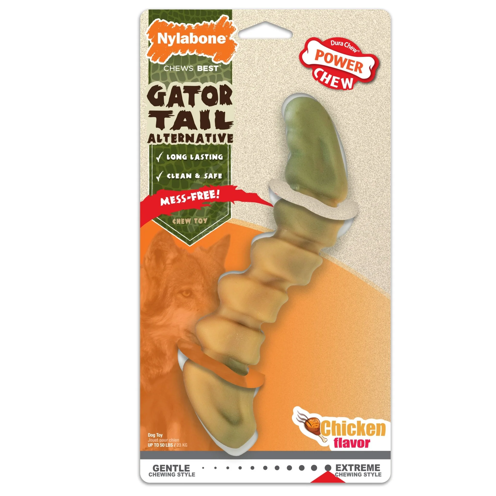 Power Chew Gator Tail, Chicken, Large/Giant, Up to 50 lbs - Buy Pet Shop