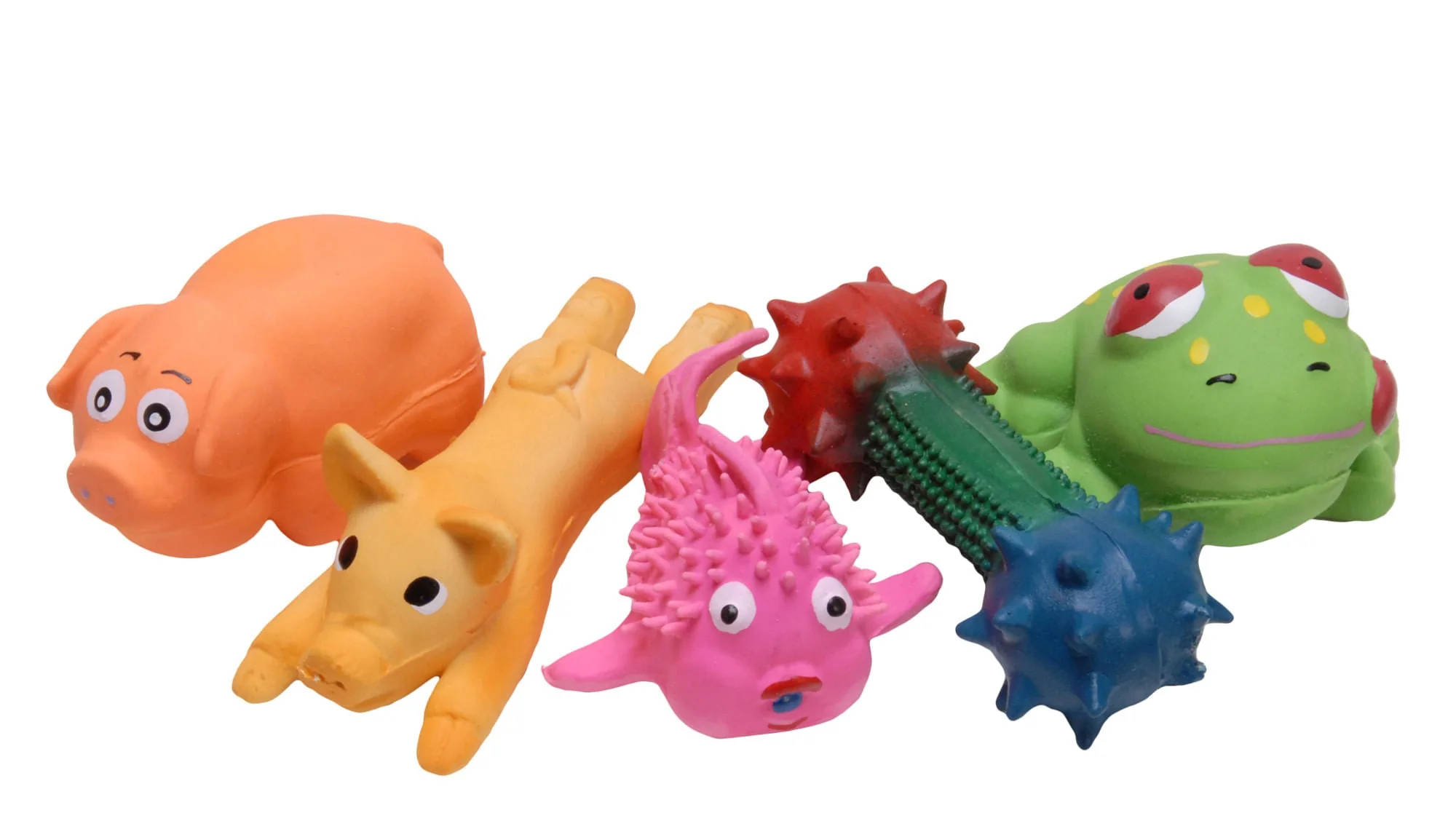 Pip Squeaks Latex Dog Toys, Assorted, Each - Buy Pet Shop