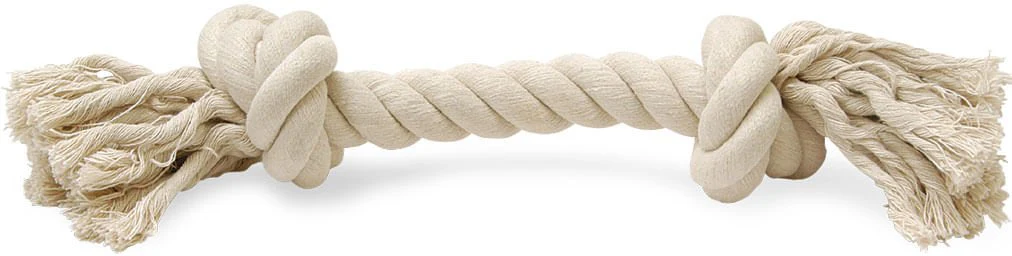 White Rope Bone Dog Tug Toy - Buy Pet Shop