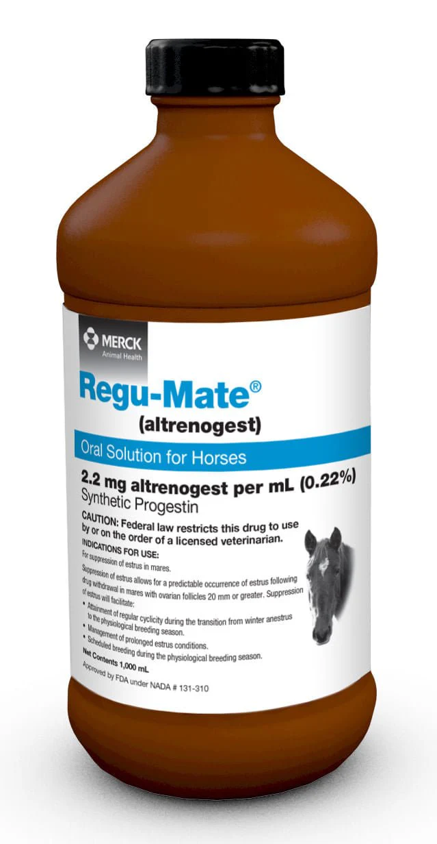 Rx Regu-Mate (altrenogest) Oral Solution for Horses, 1000mL - Buy Pet Shop