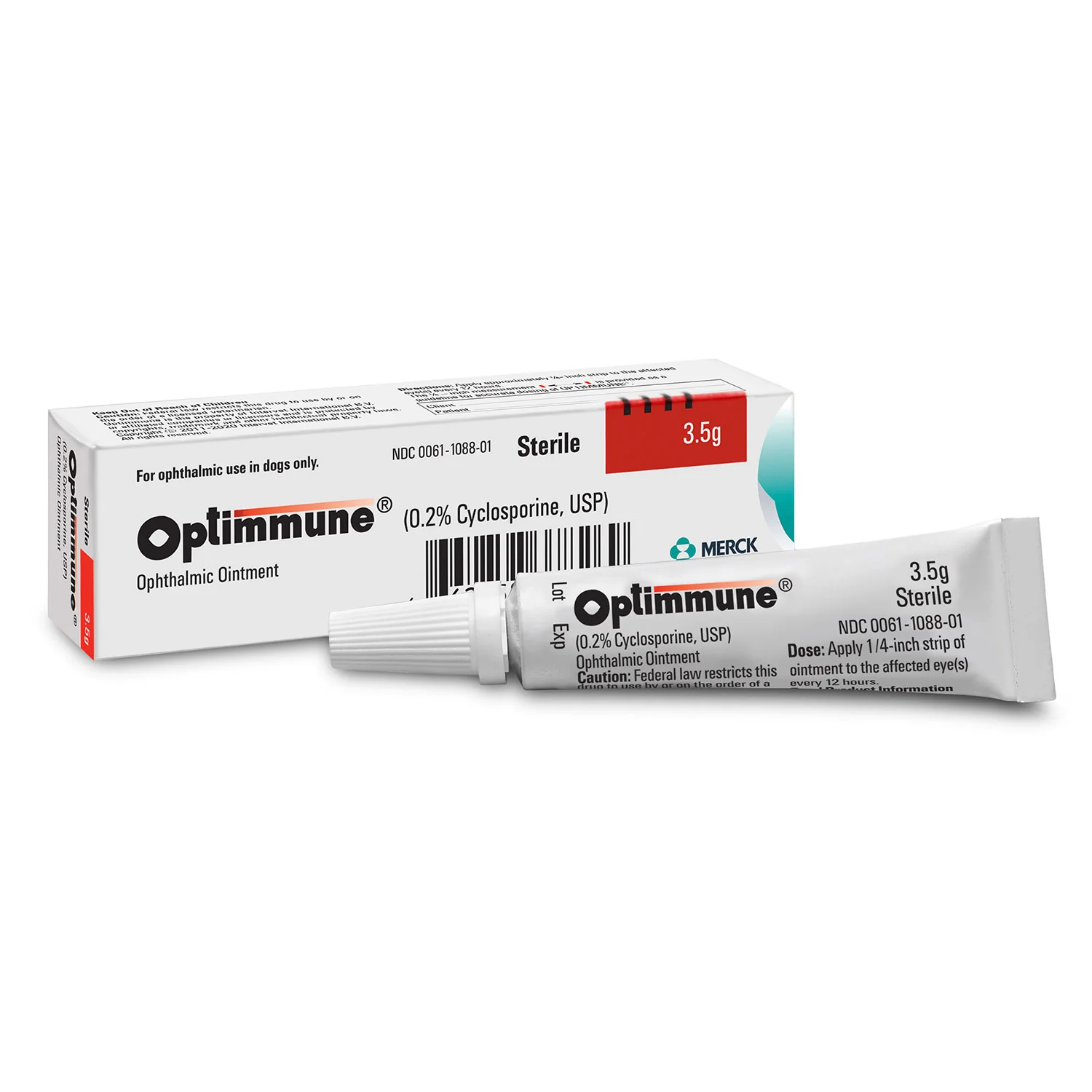 Rx Optimmune (cyclosporine) Opthalmic Ointment for Dogs, 3.5gm Tube - Buy Pet Shop