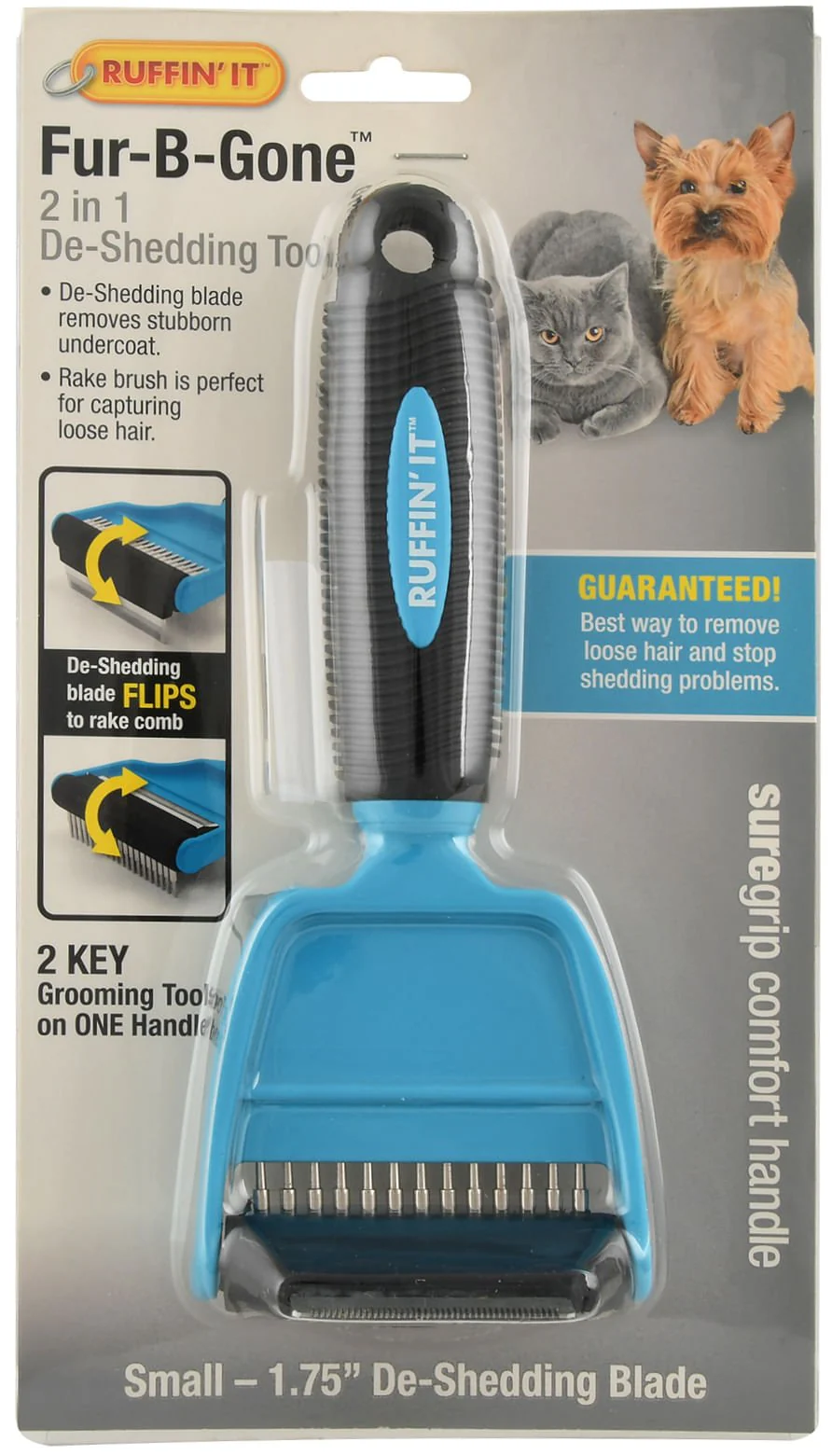 Fur-B-Gone 2-in-1 De-Shedding Tool - Buy Pet Shop