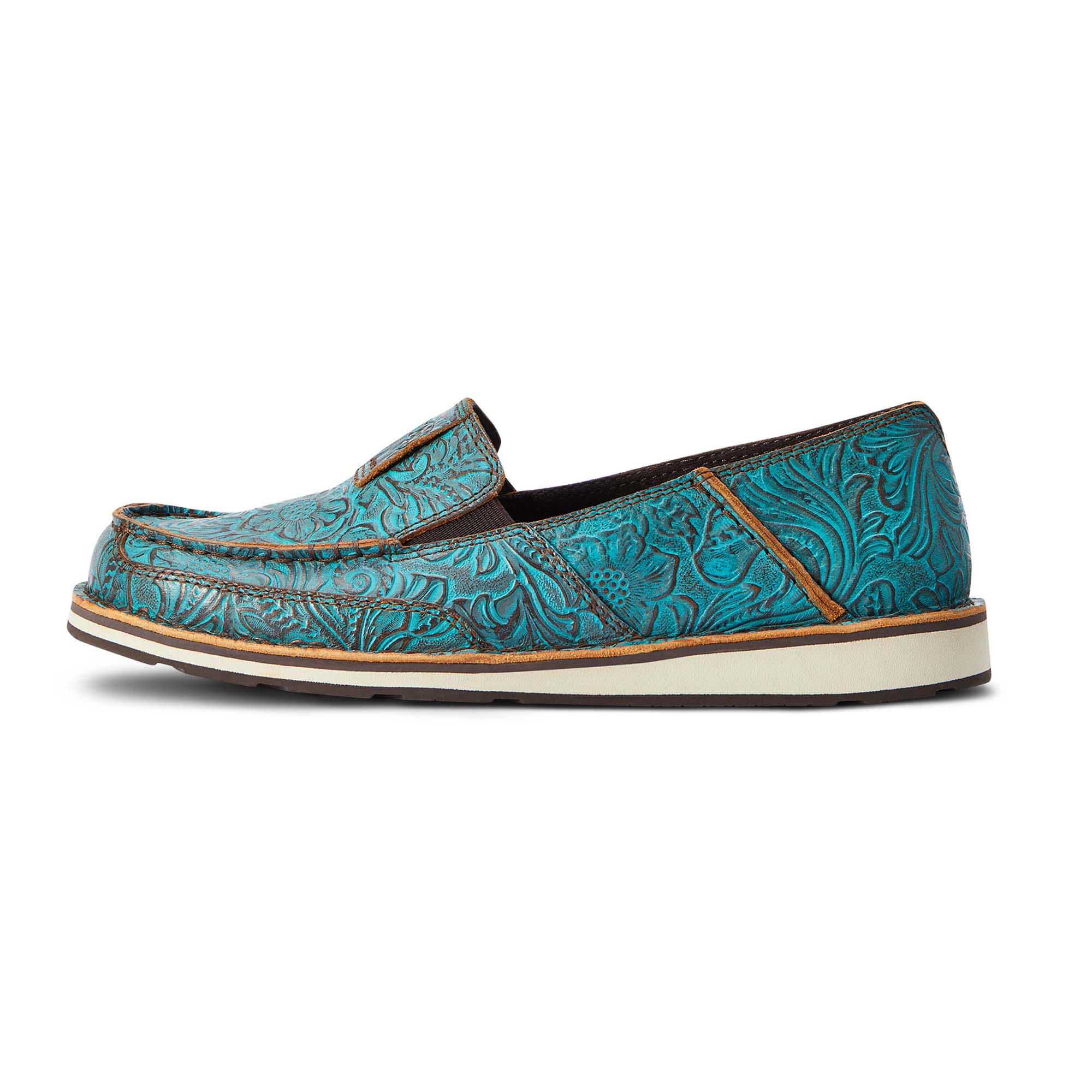 Ariat Women's Cruiser, Brushed Turquoise Floral Embossed - Buy Pet Shop