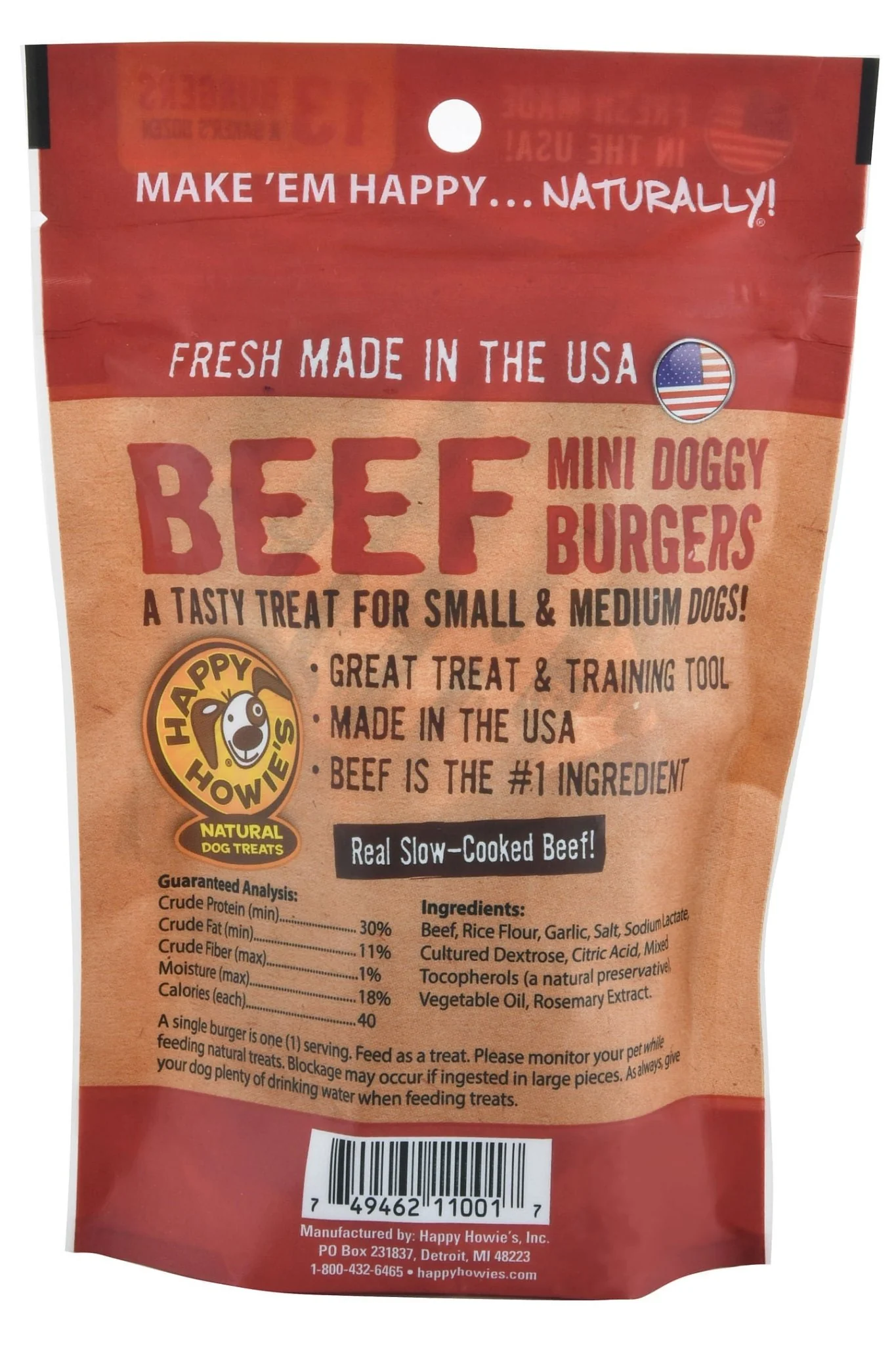 Happy Howie's Beef Doggy Burgers - Buy Pet Shop