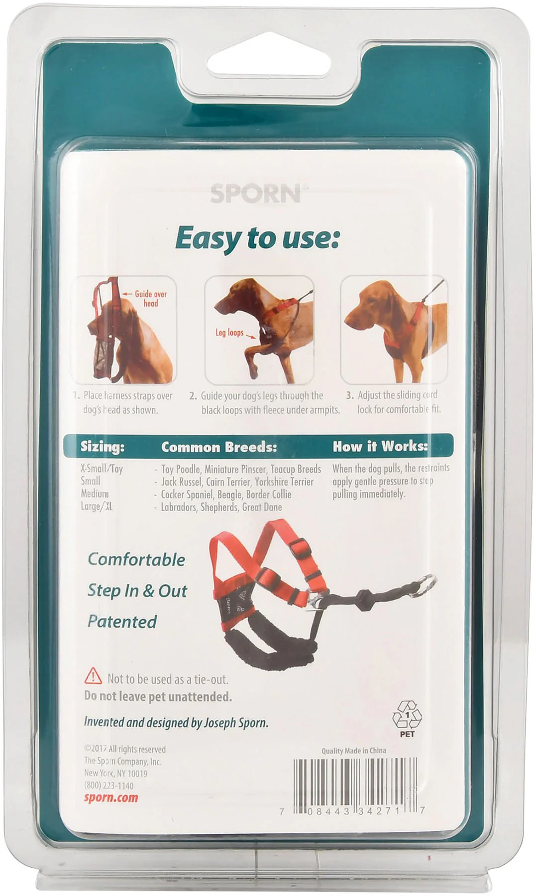 Sporn Non-Pulling Mesh Harness, Small - Buy Pet Shop