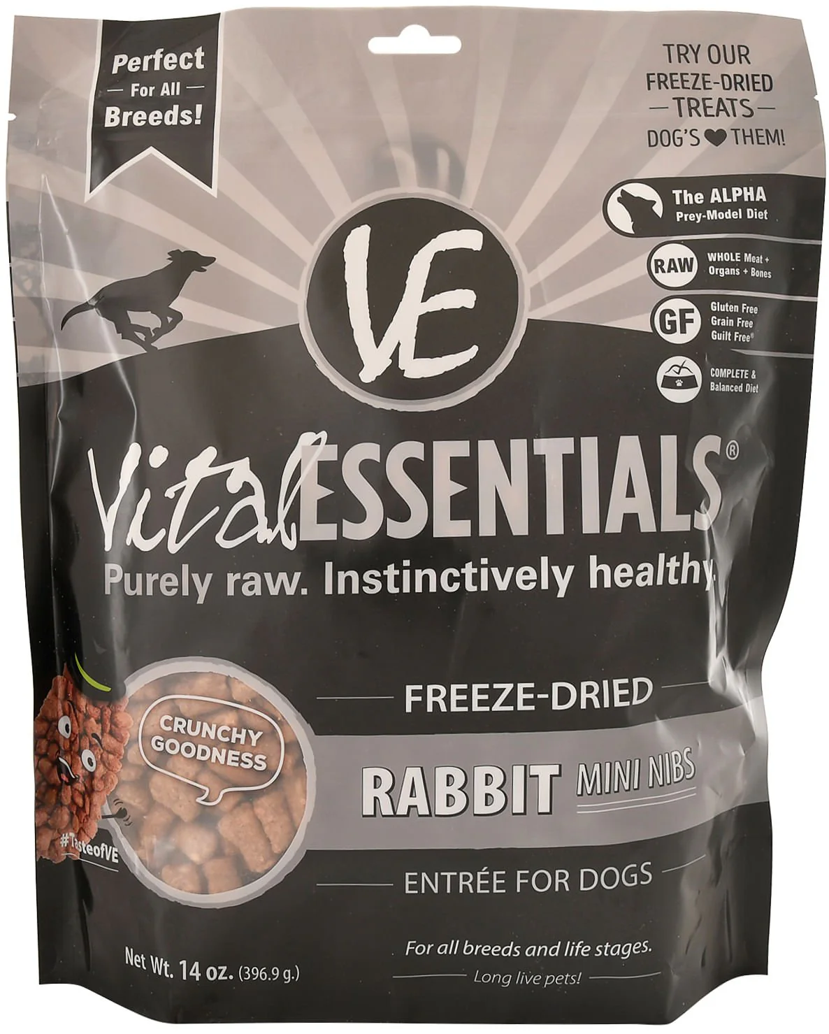 Vital Essentials Freeze-Dried Rabbit Mini Nibs Dog Food - Buy Pet Shop