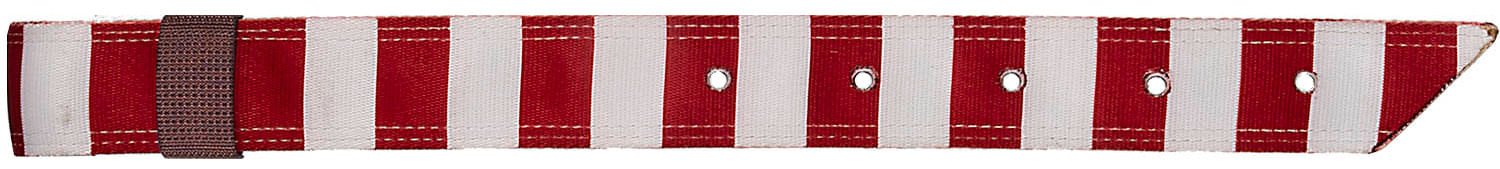 Mustang Red & White Stripes Print Nylon Off Billet, 20