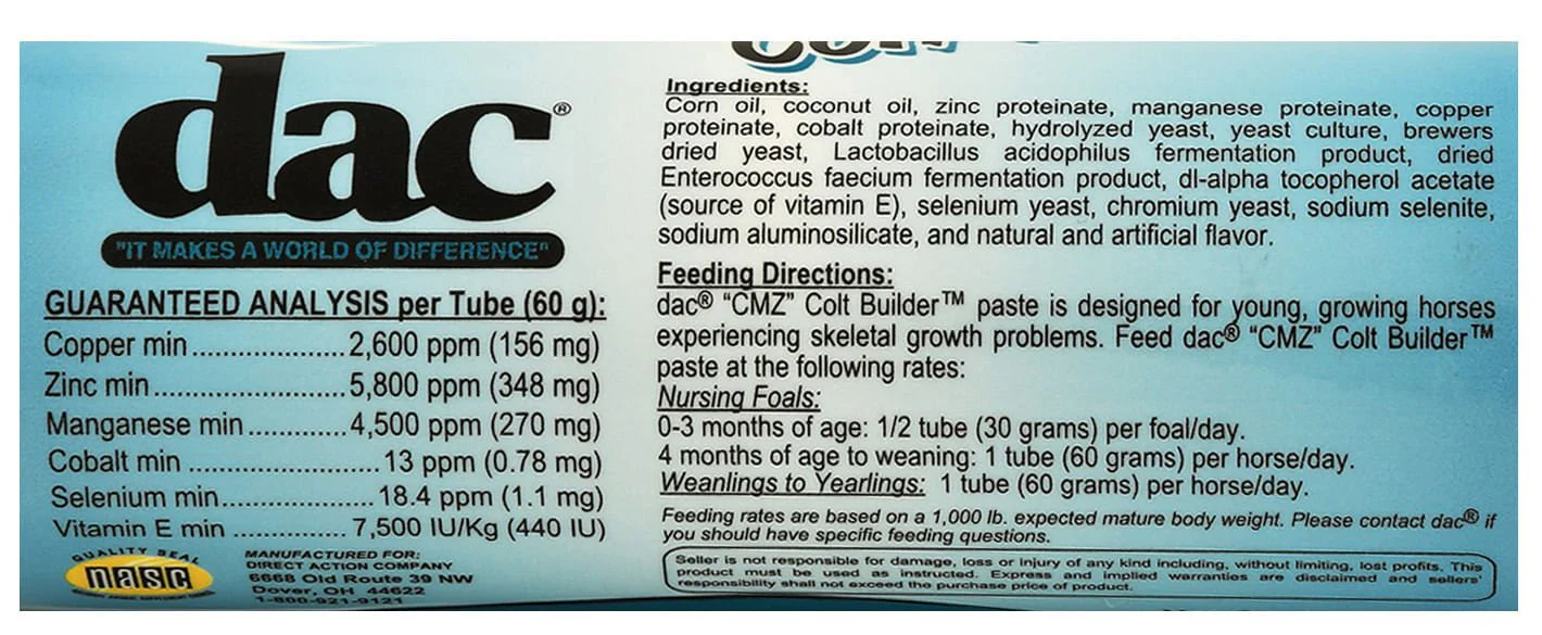 CMZ Colt Builder Paste, 60 gm - Buy Pet Shop