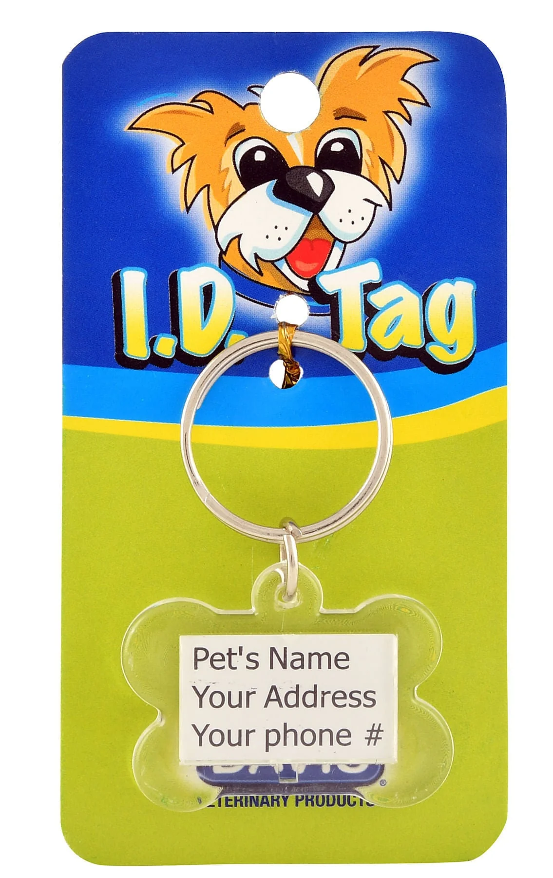 Plastic Bone I.D. Tag, Clear - Buy Pet Shop