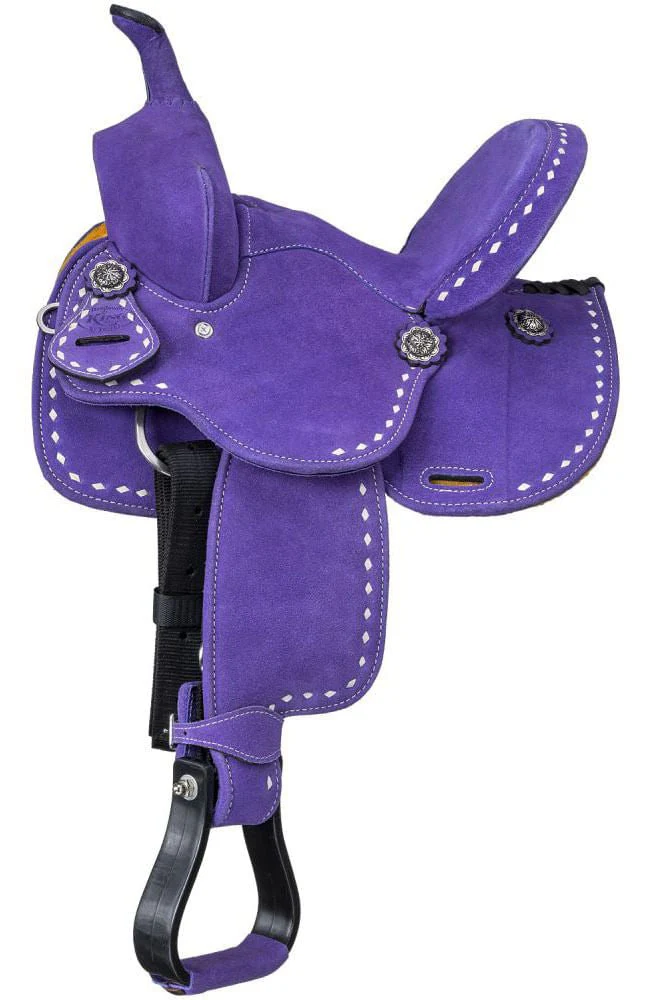 King Series Stratford Suede Barrel Saddle - Buy Pet Shop