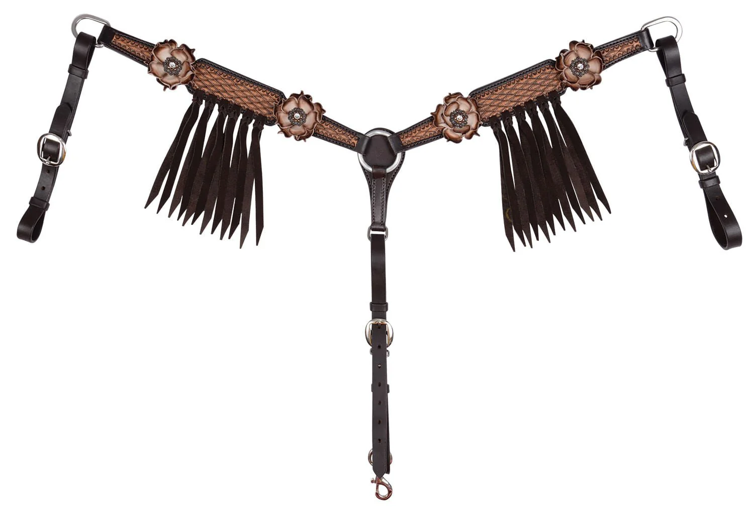 Circle Y Dusty Rose Vintage Breast Collar, Full - Buy Pet Shop