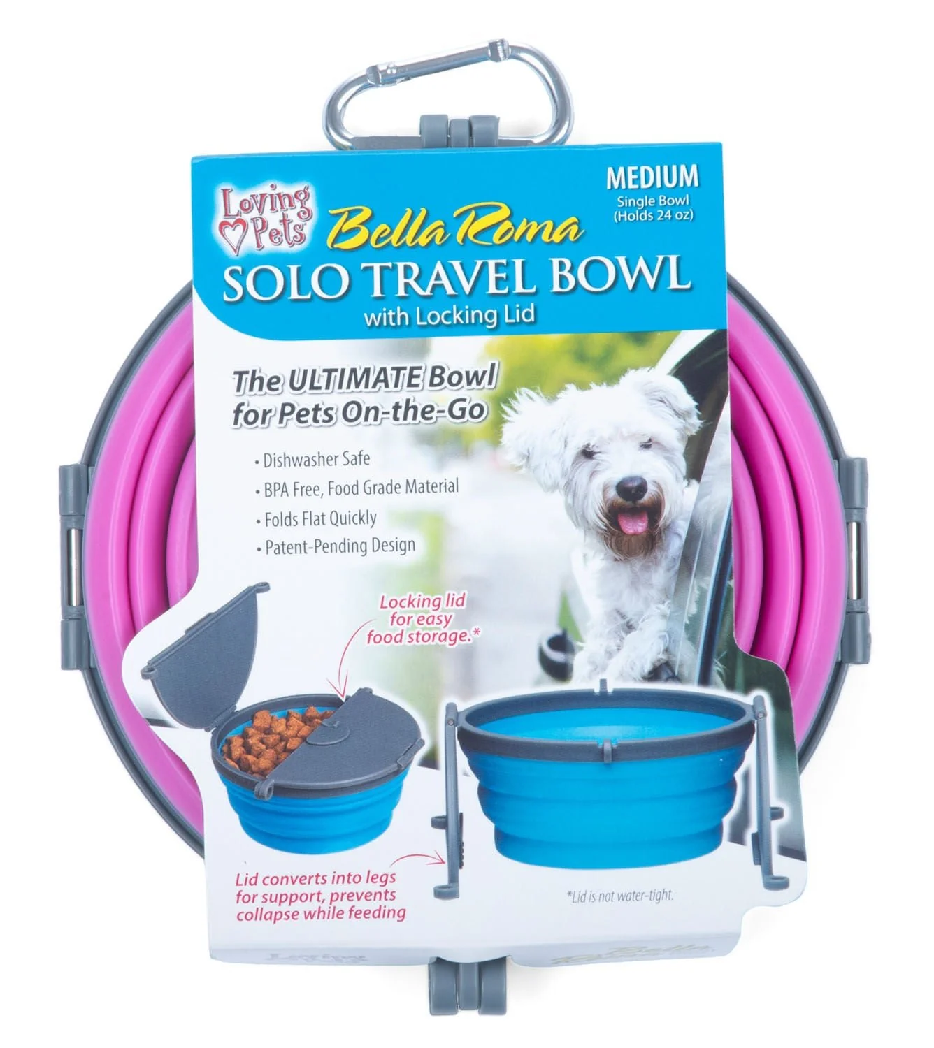 Bella Roma Travel Bowl - Buy Pet Shop