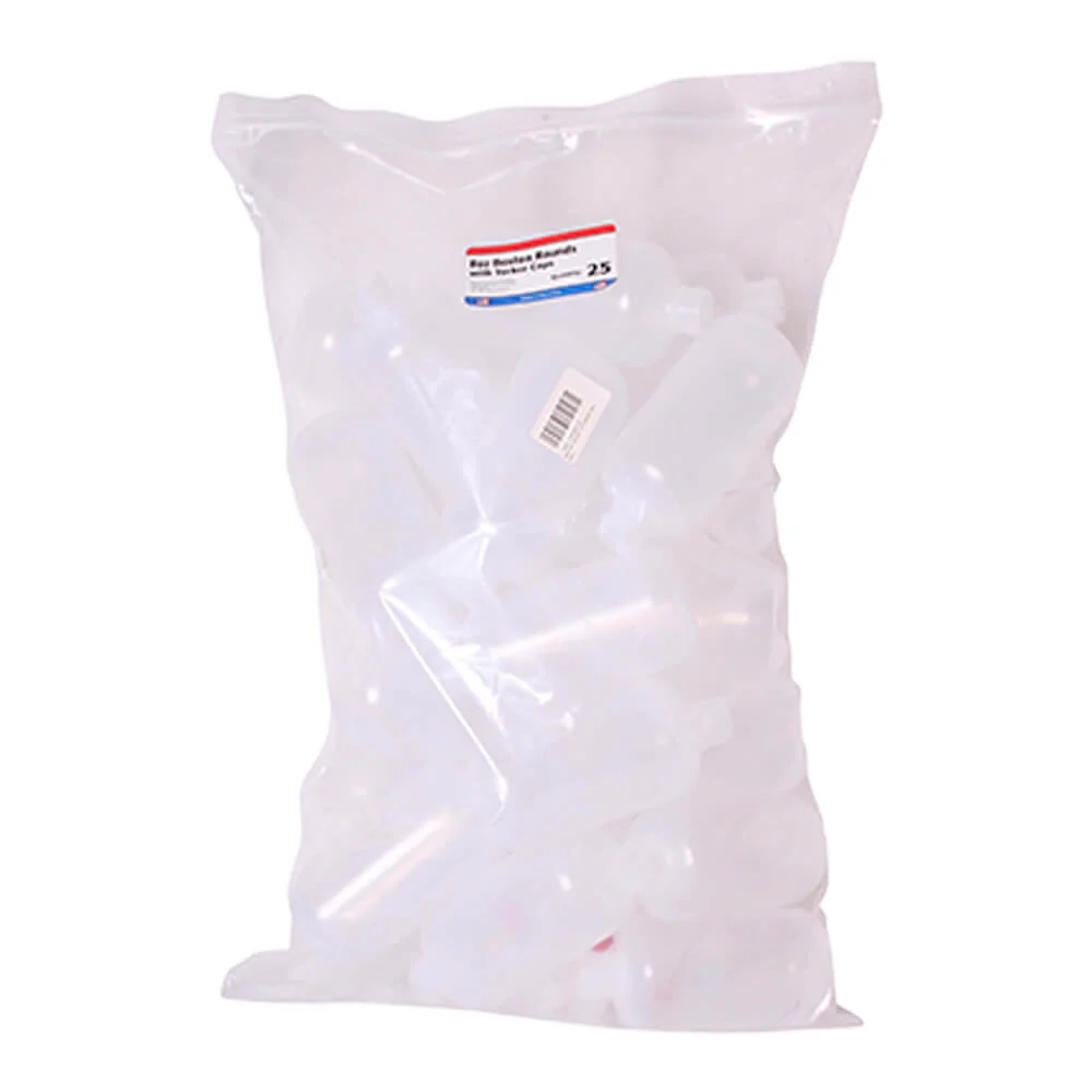 8 oz Boston Bottles with York Caps, 25 ct - Buy Pet Shop