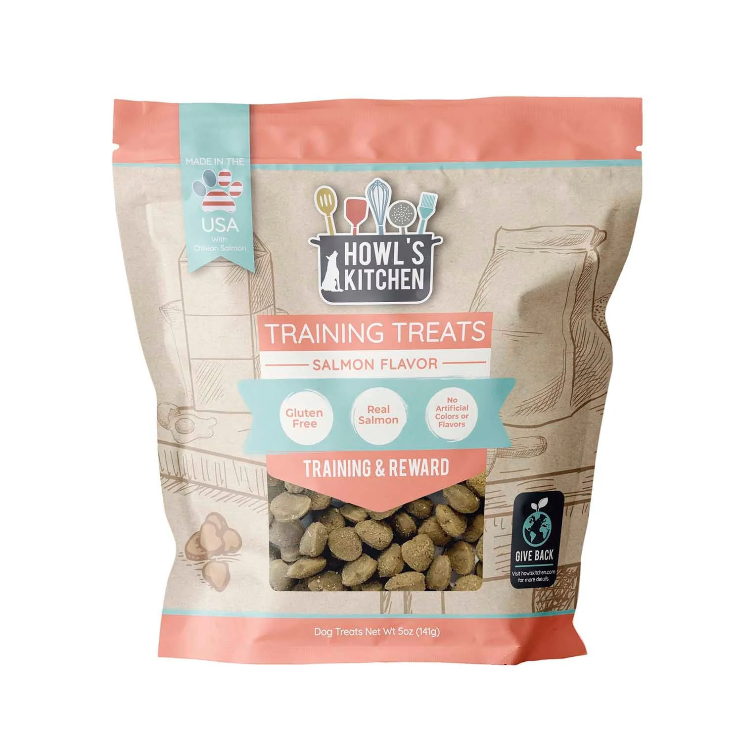 Howl's Kitchen Salmon Training Bites, 5oz - Buy Pet Shop