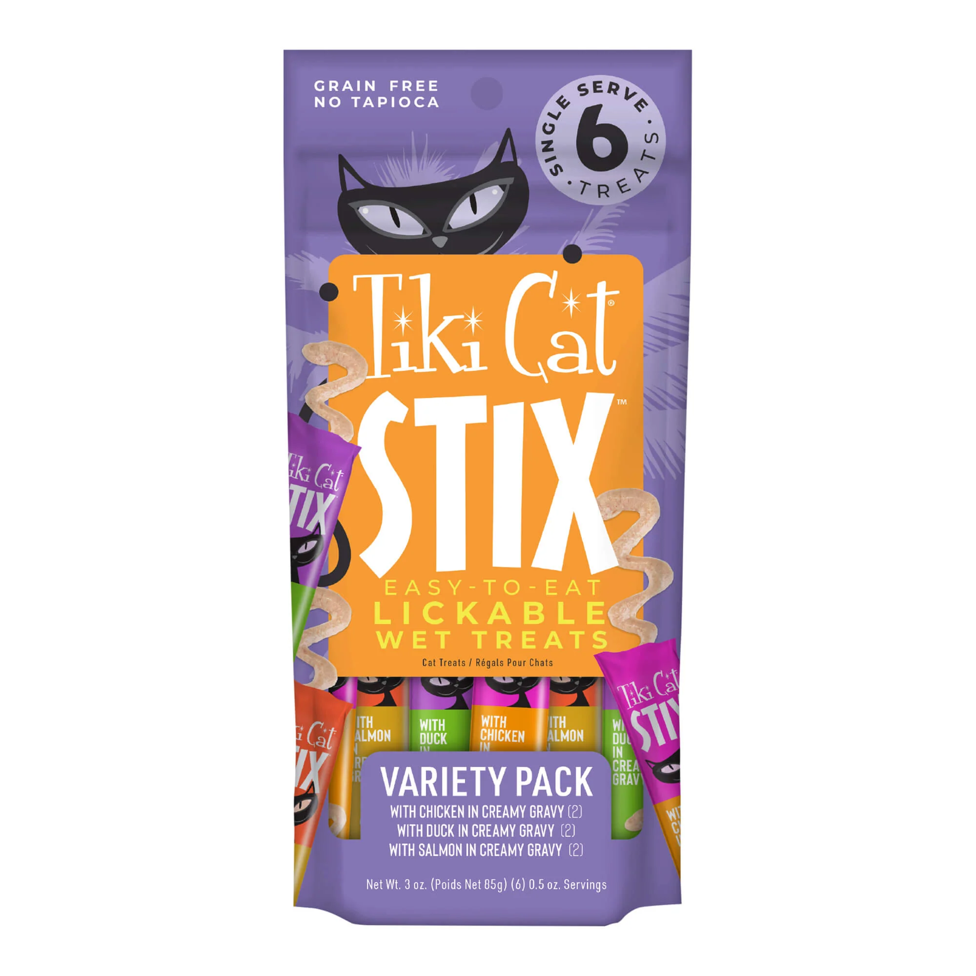 Tiki Cat Stix Wet Cat Treats, Variety Pack, Case of 12 (6 ct) - Buy Pet Shop