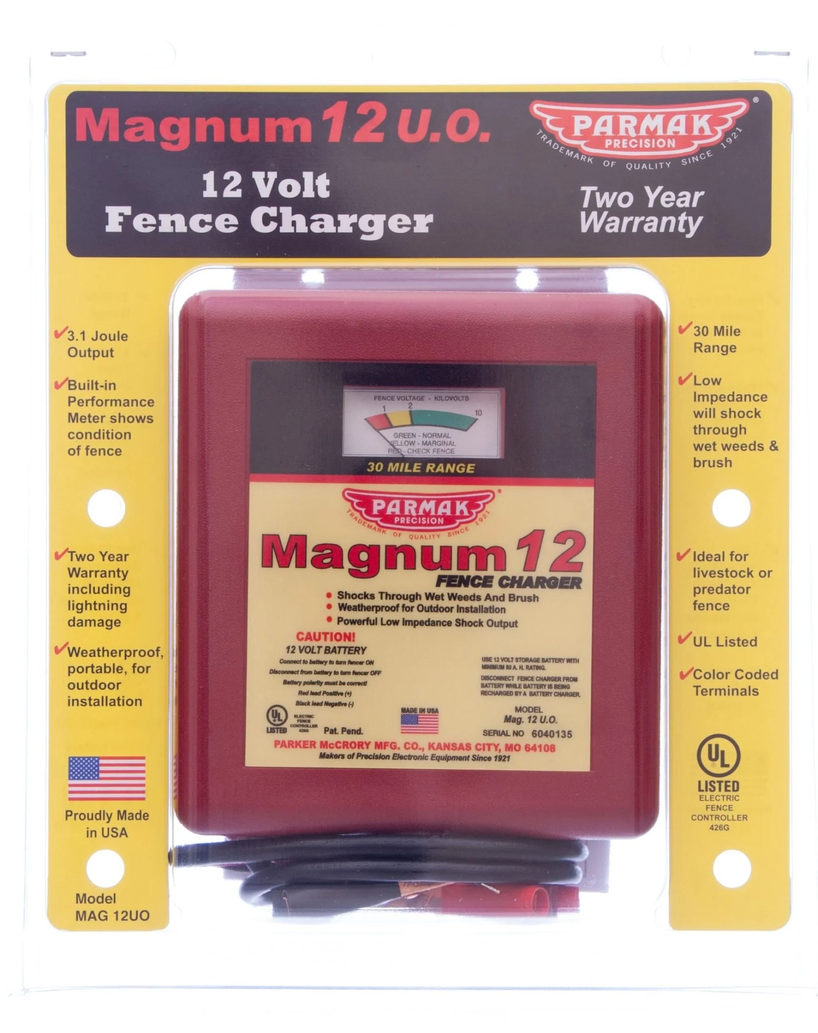 Parmak Magnum 12 U.O. (12v Fence Charger) - Buy Pet Shop