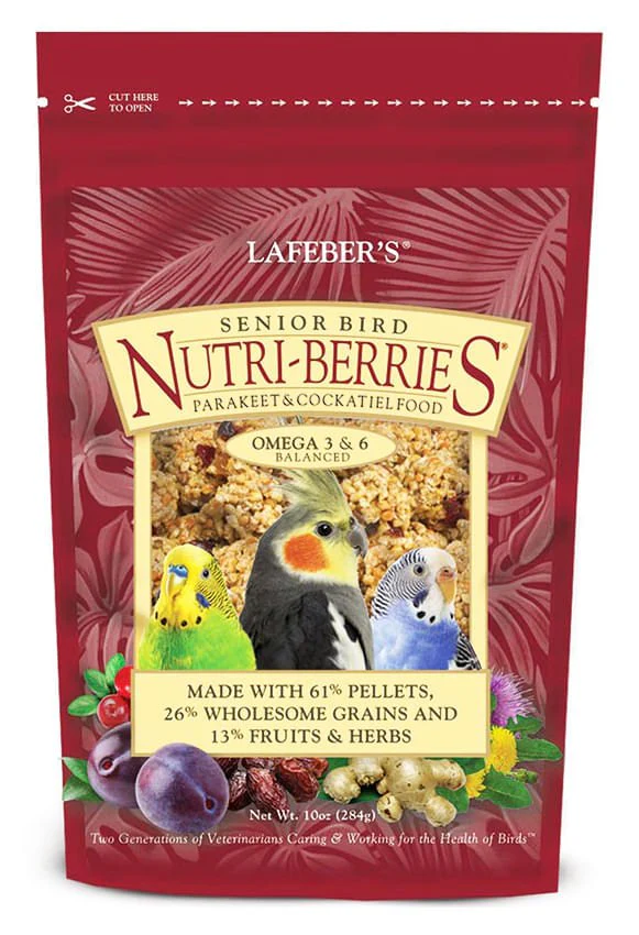 Lafeber Senior Bird Nutri-Berries for Parakeet & Cockatiel, 10 oz bag - Buy Pet Shop