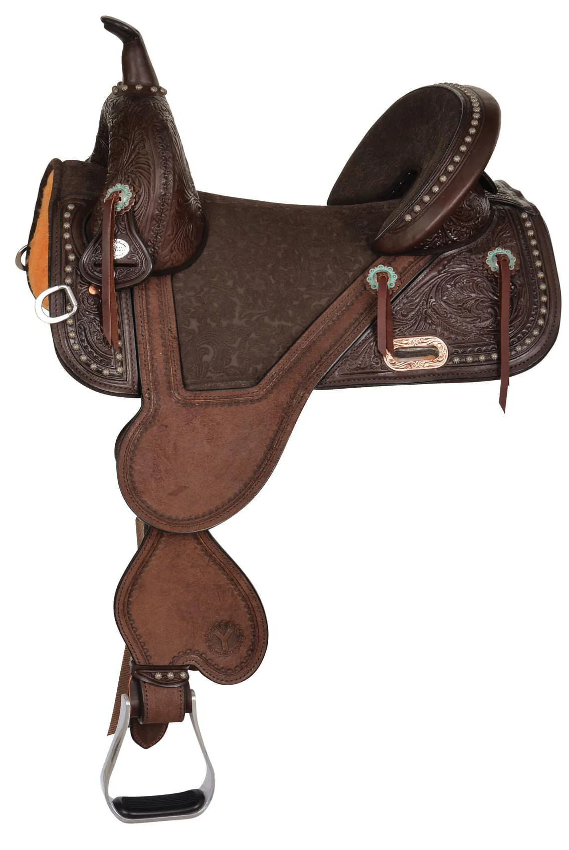 Tammy Fischer Remuda Signature Treeless Barrel Saddle, Wide, Chocolate - Buy Pet Shop