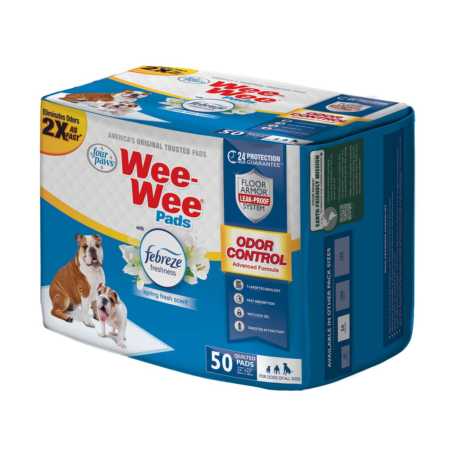 Wee-Wee Odor Control Dog Training Pads with Febreze Freshness - Buy Pet Shop