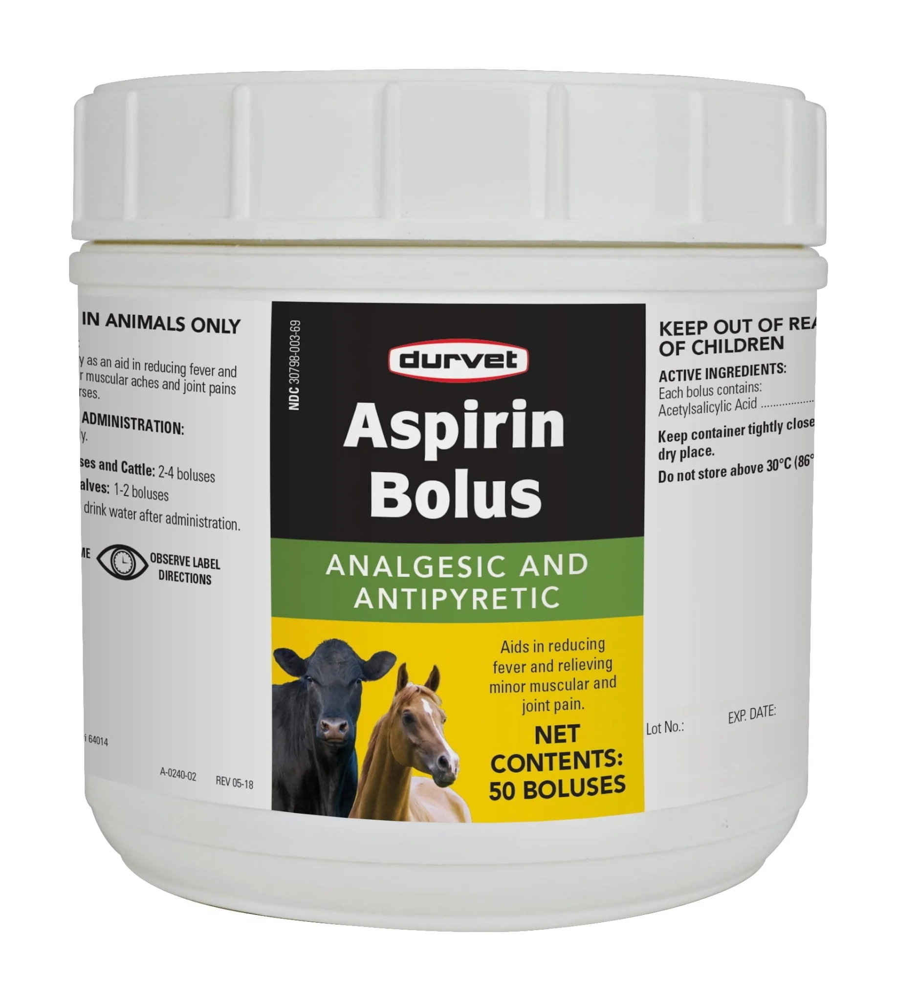 Aspirin Bolus, 240 Grain, 50 ct - Buy Pet Shop
