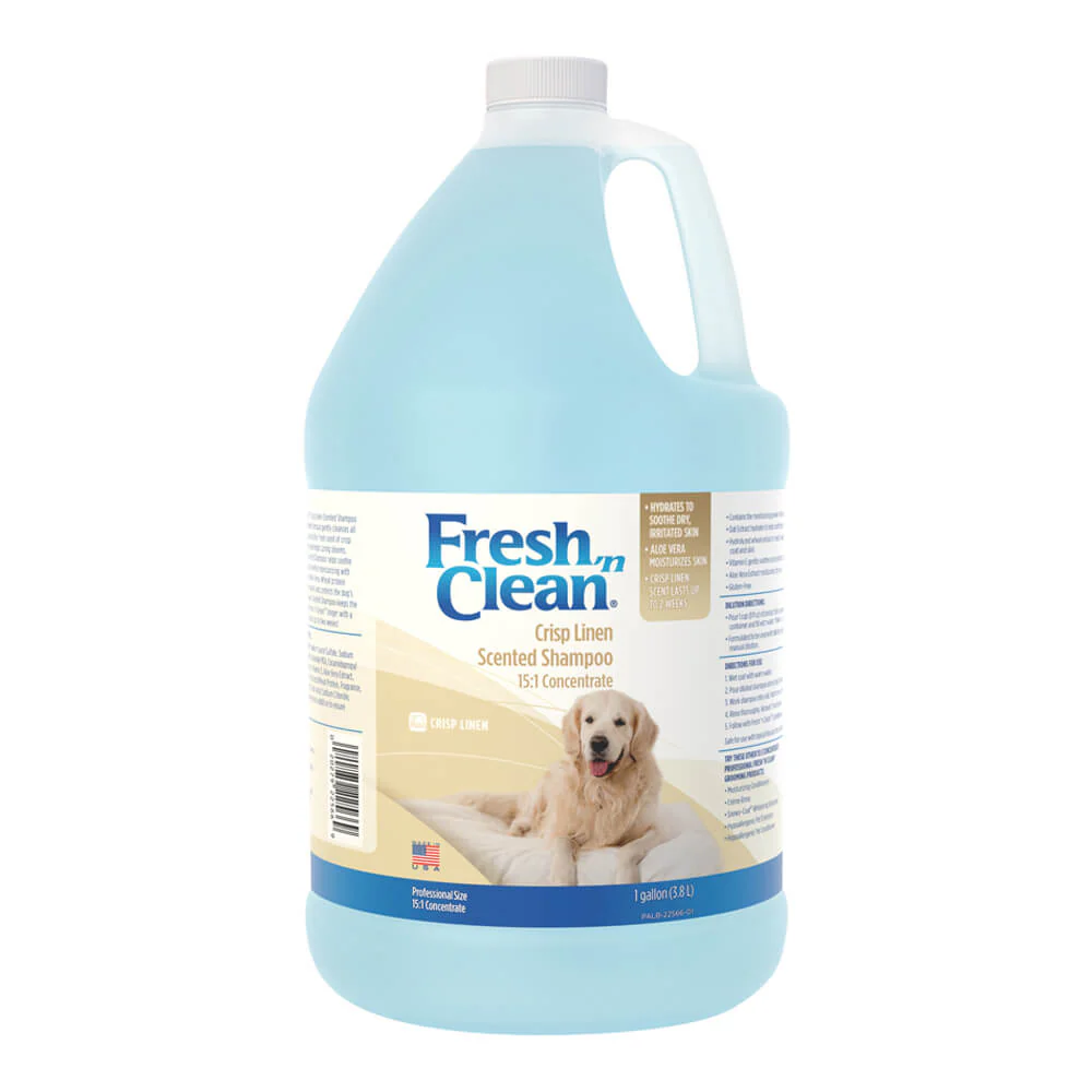 Fresh 'n Clean Scented Shampoo, 15:1 Concentrate, Crisp Linen, Gallon - Buy Pet Shop