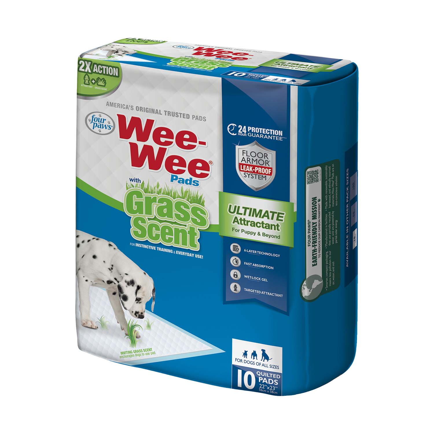 Wee-Wee Ultimate Attractant Dog Pee Pads with Grass Scent - Buy Pet Shop