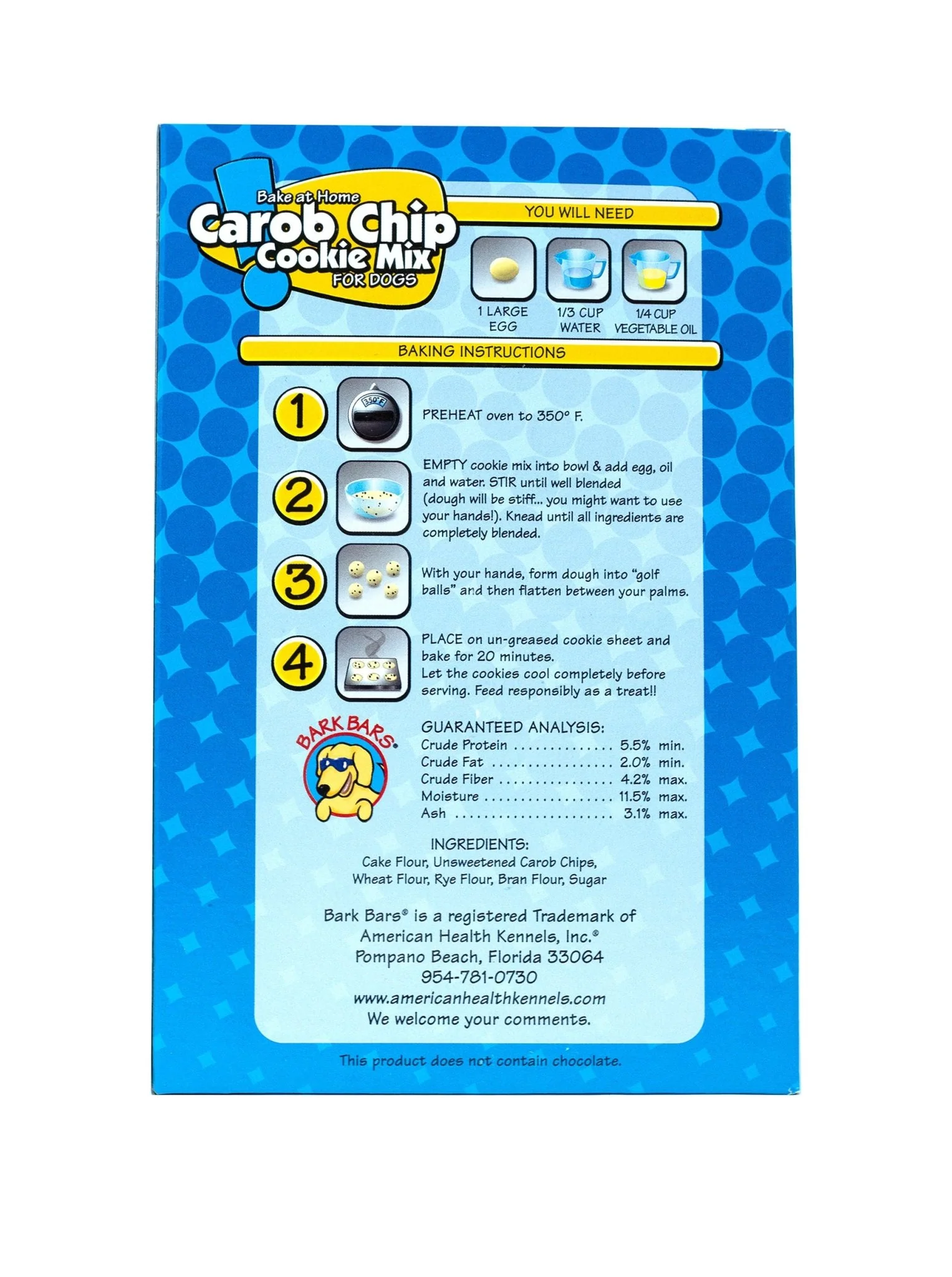 Bake At Home, Carob Chip Cookie Mix - Buy Pet Shop