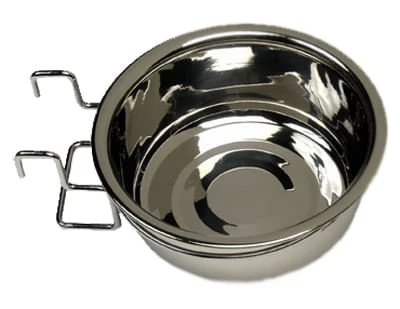 Indipets Stainless Steel Coop Cups with Wire Holder - Buy Pet Shop