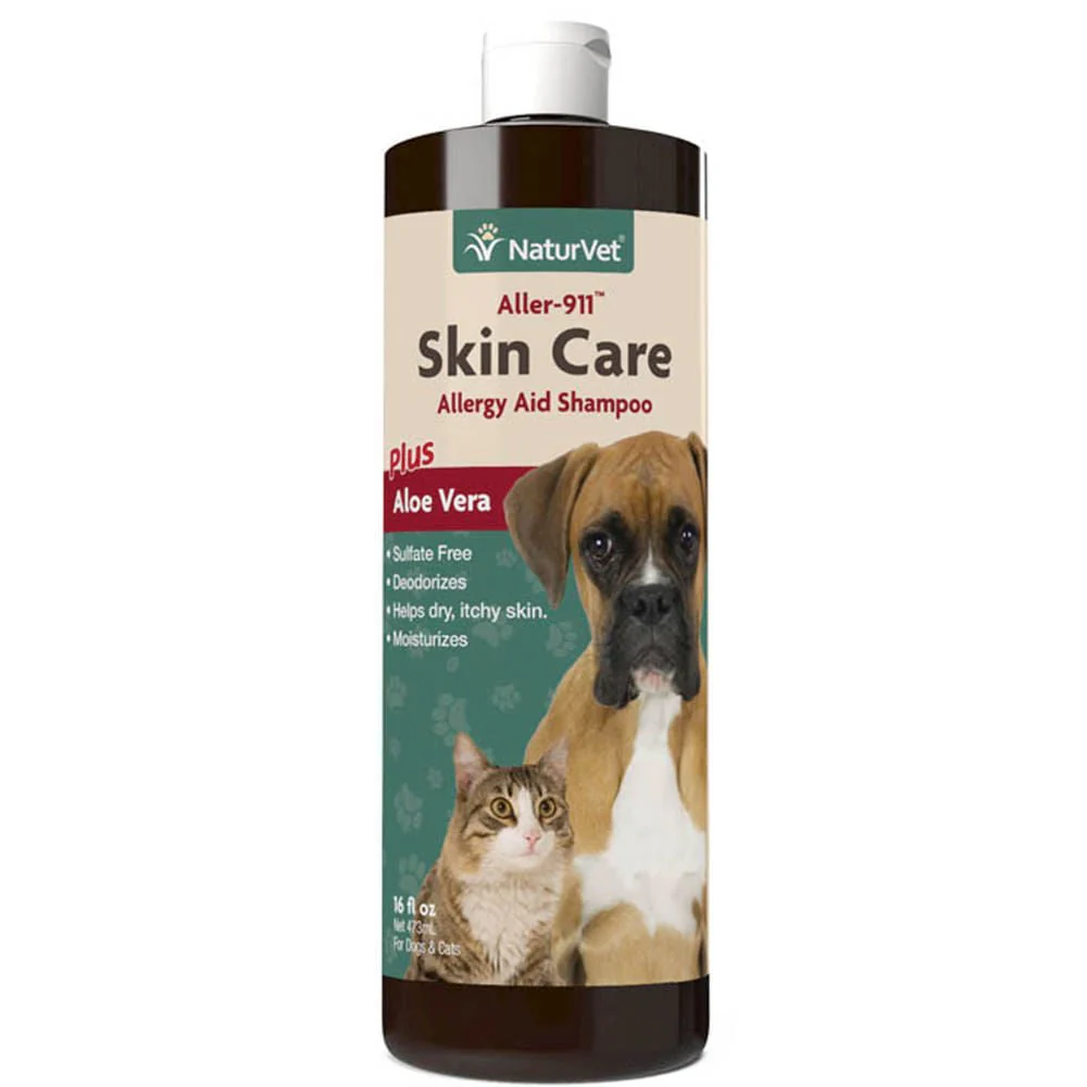 Aller-911 Skin Care Allergy Aid Shampoo Plus Aloe Vera for Dogs & Cats, 16 fl oz - Buy Pet Shop