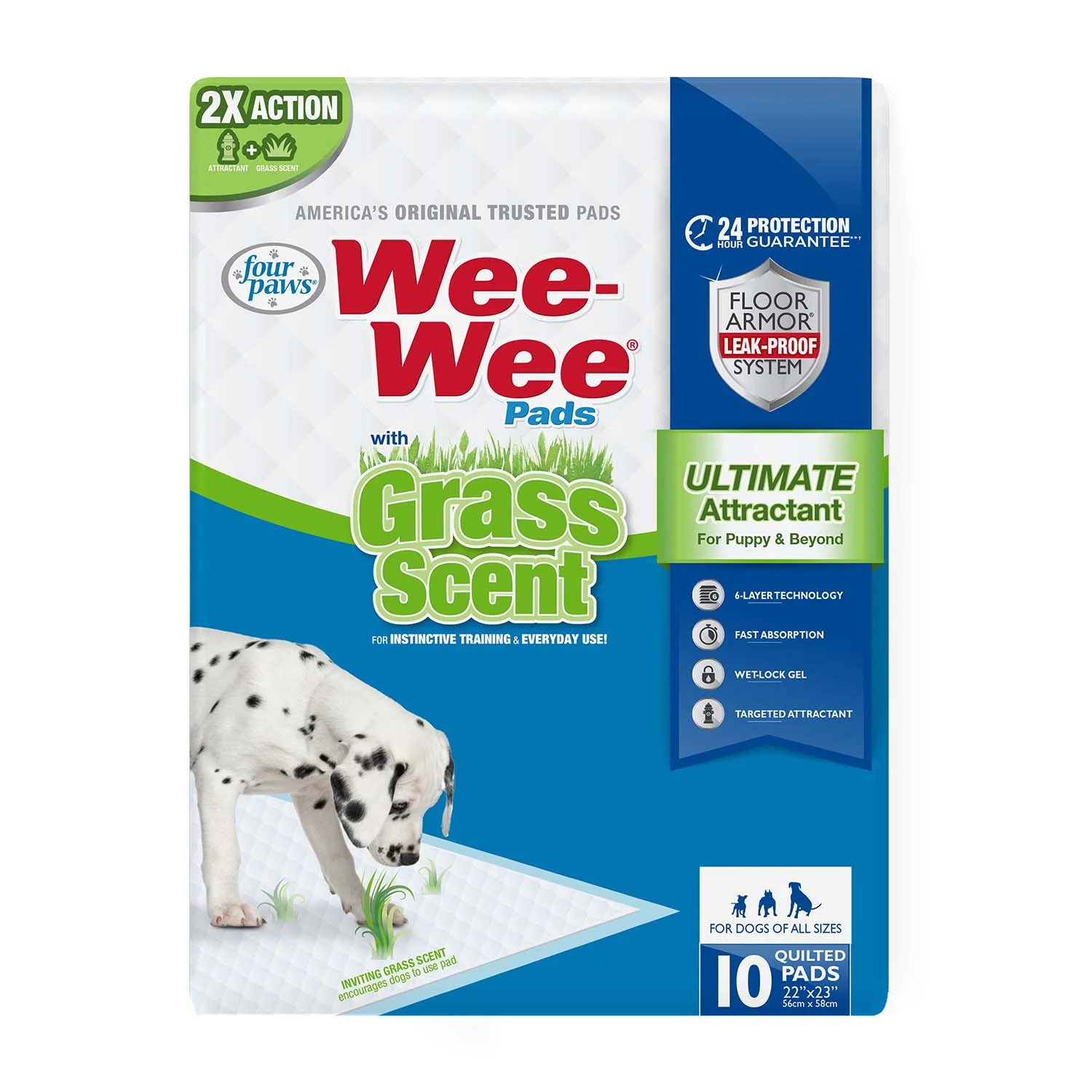 Wee-Wee Ultimate Attractant Dog Pee Pads with Grass Scent - Buy Pet Shop