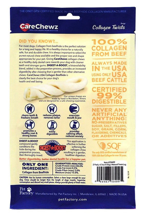 CareChewz Collagen Twists, 2 pack - Buy Pet Shop