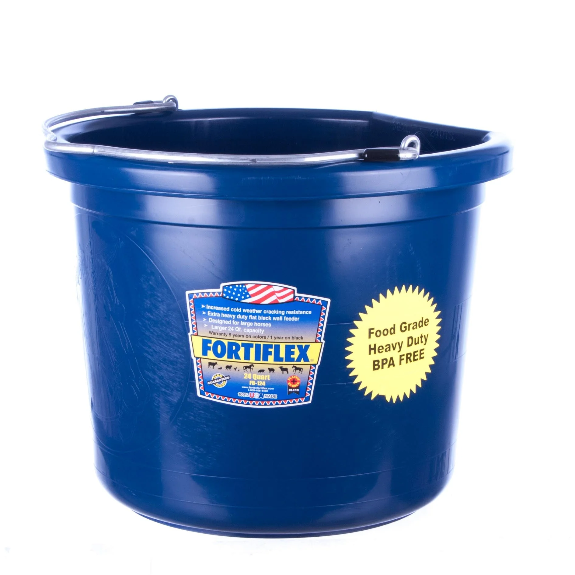 Fortiflex Flatback Bucket 24 qt (6 gallon) - Buy Pet Shop