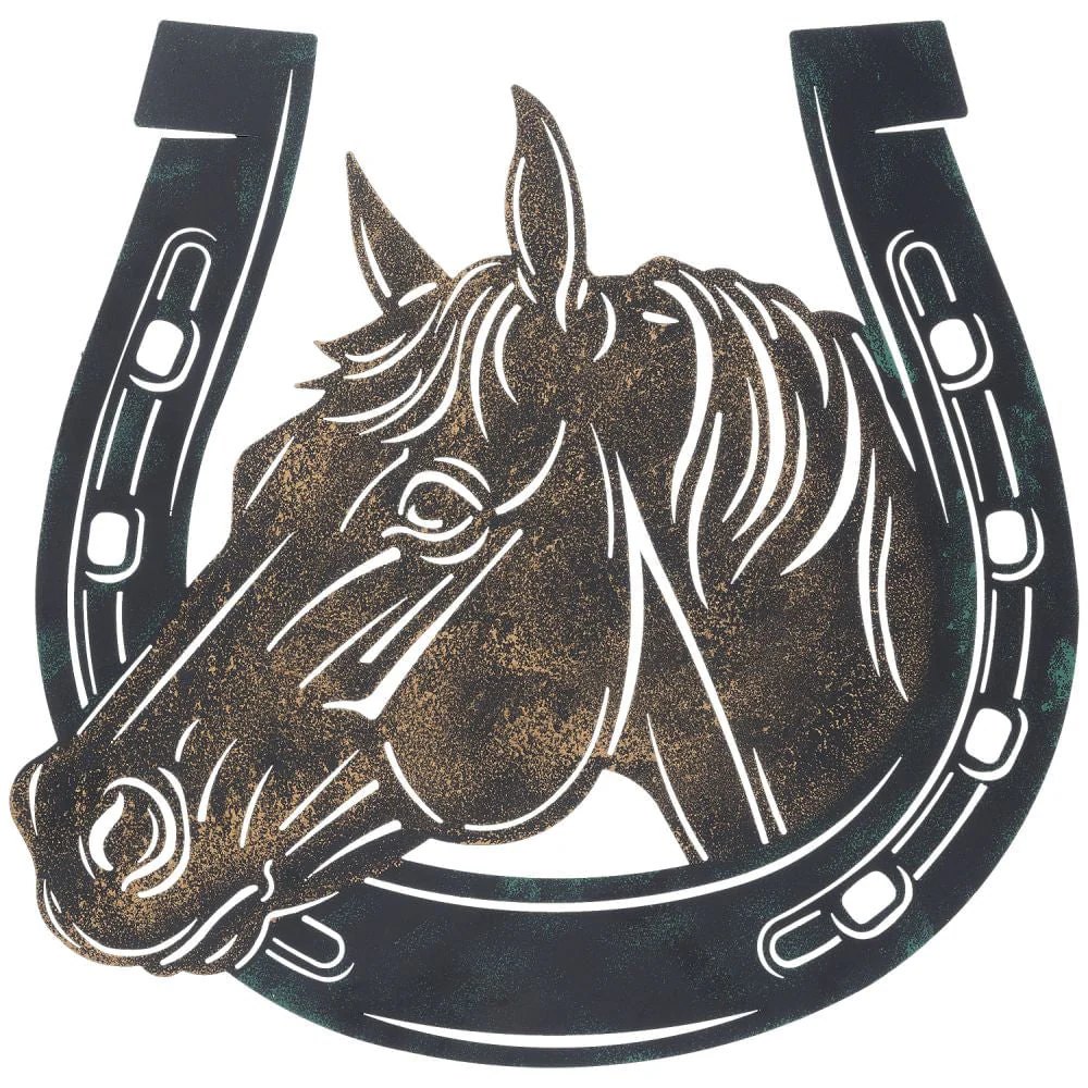 Horsehead and Horseshoe Wall Hanging - Buy Pet Shop