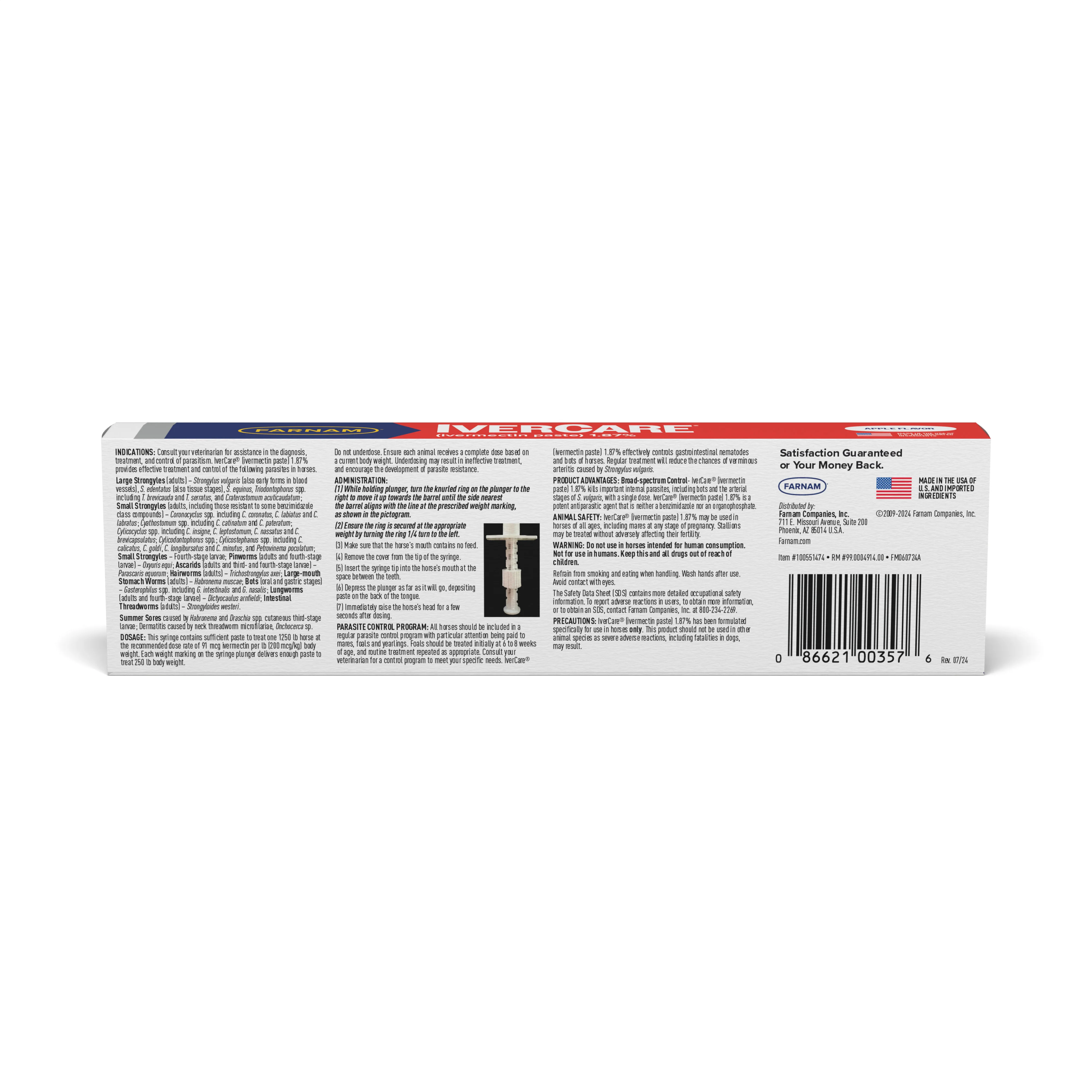 Farnam IverCare (Ivermectin Paste), 1.87%, 0.21 oz - Buy Pet Shop