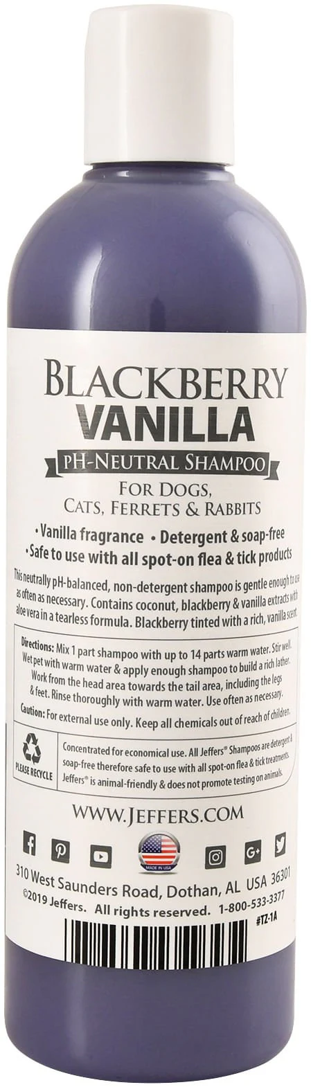 Blackberry Vanilla pH-Neutral Pet Shampoo - Buy Pet Shop