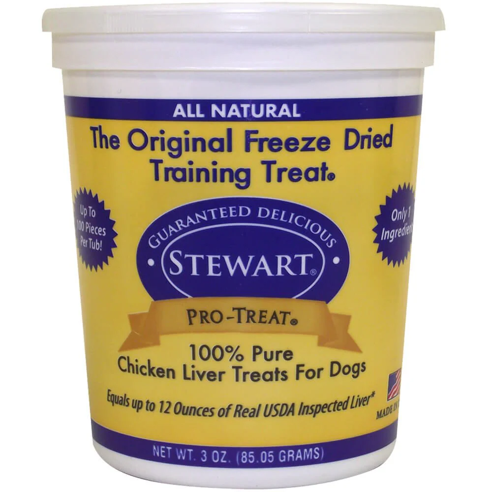Stewart Pro-Treat Freeze Dried Chicken Liver Treats for Dogs, 3 oz - Buy Pet Shop