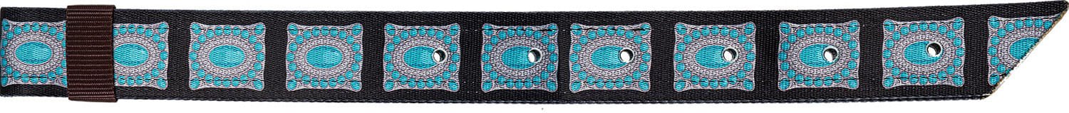 Turquoise Concho Print Off Billet w/ Keeper - Buy Pet Shop